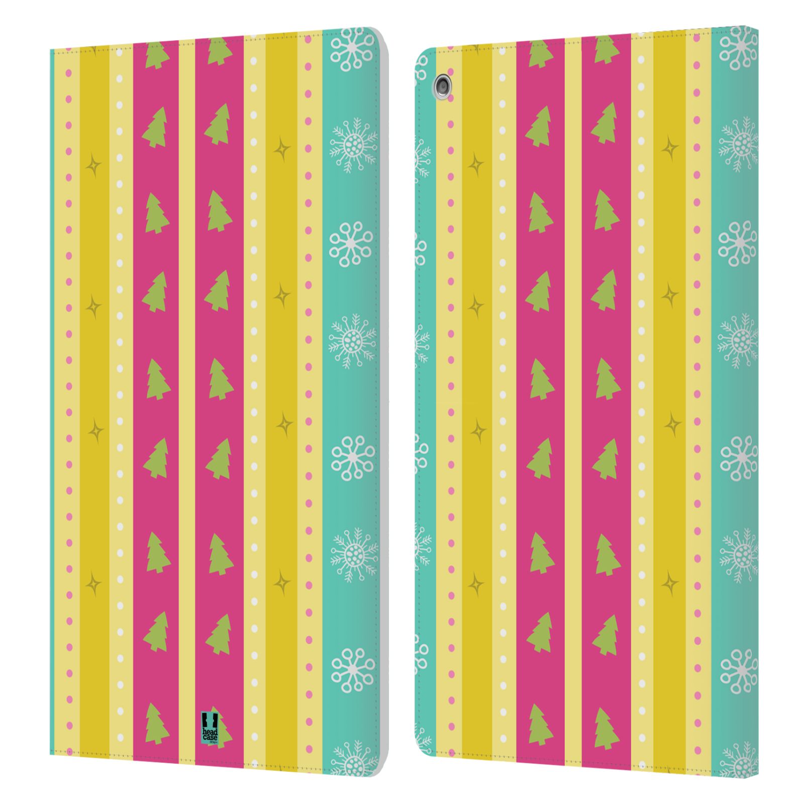 FUNDA HEAD CASE DESIGNS CON DIBUJO DE CUERO COLECCIÓN NAVIDAD PARA AMAZON FIRE - Imagen 10 de 15