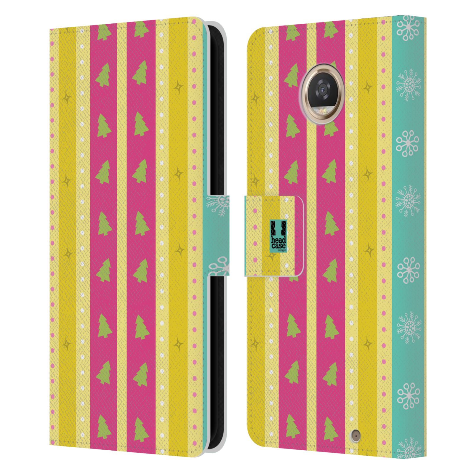 HEAD CASE DESIGNS MIX CHRISTMAS COLLECTION LEATHER BOOK CASE FOR MOTOROLA PHONES - Picture 10 of 14