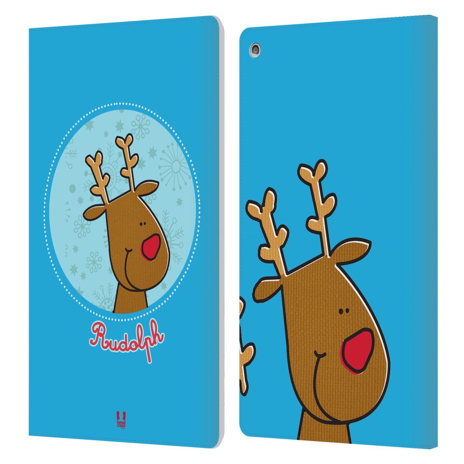 FUNDA HEAD CASE DESIGNS CON DIBUJO DE CUERO COLECCIÓN NAVIDAD PARA AMAZON FIRE - Imagen 11 de 15