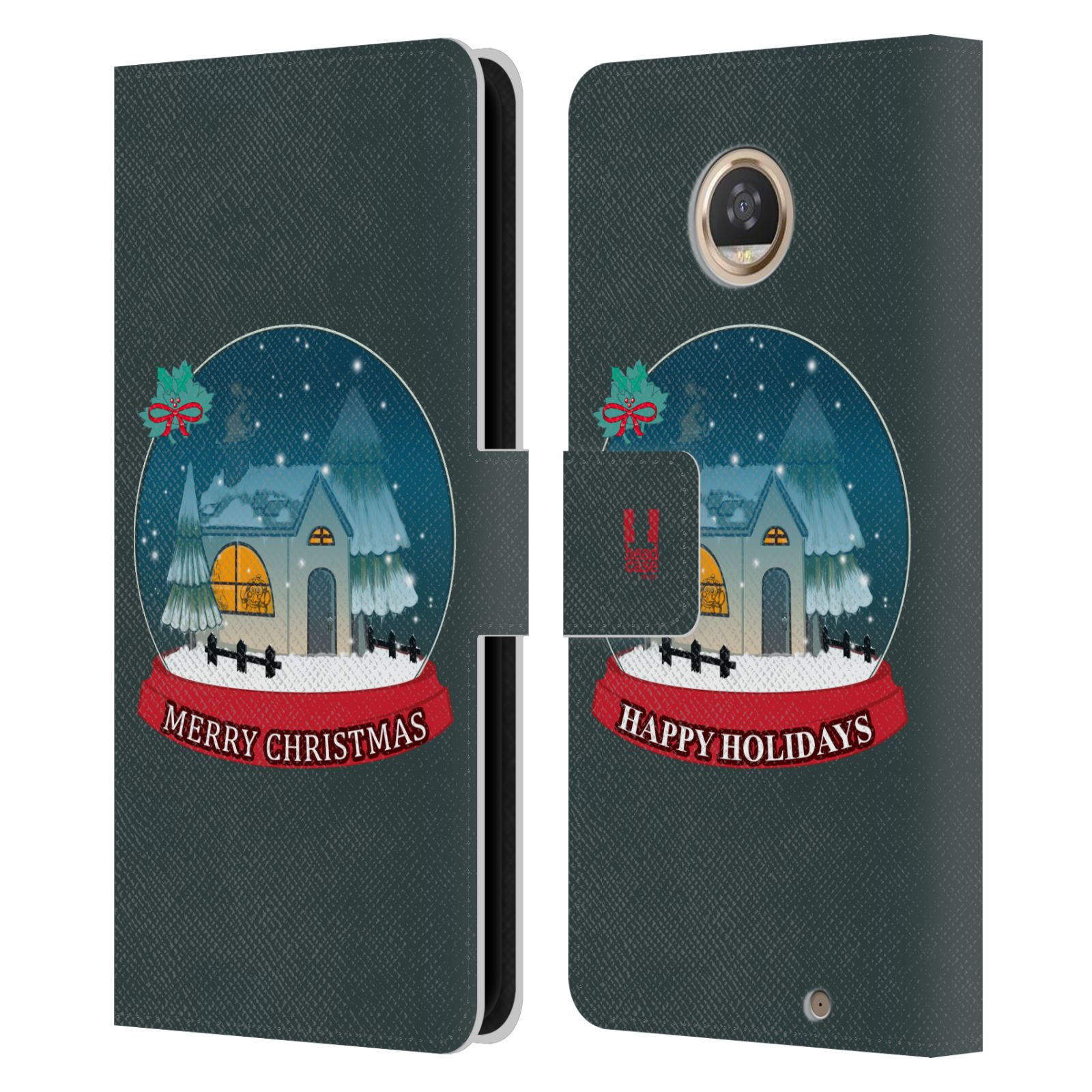 HEAD CASE DESIGNS MIX CHRISTMAS COLLECTION LEATHER BOOK CASE FOR MOTOROLA PHONES - Picture 14 of 14