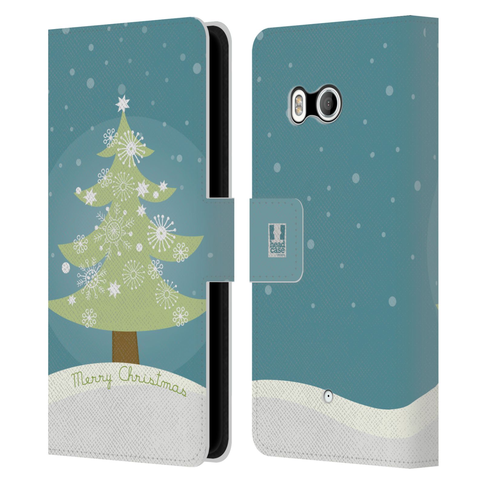 FUNDA DE CABEZA DISEÑOS MIX COLECCIÓN NAVIDAD FUNDA DE LIBRO DE CUERO PARA TELÉFONOS HTC 1 - Imagen 7 de 7