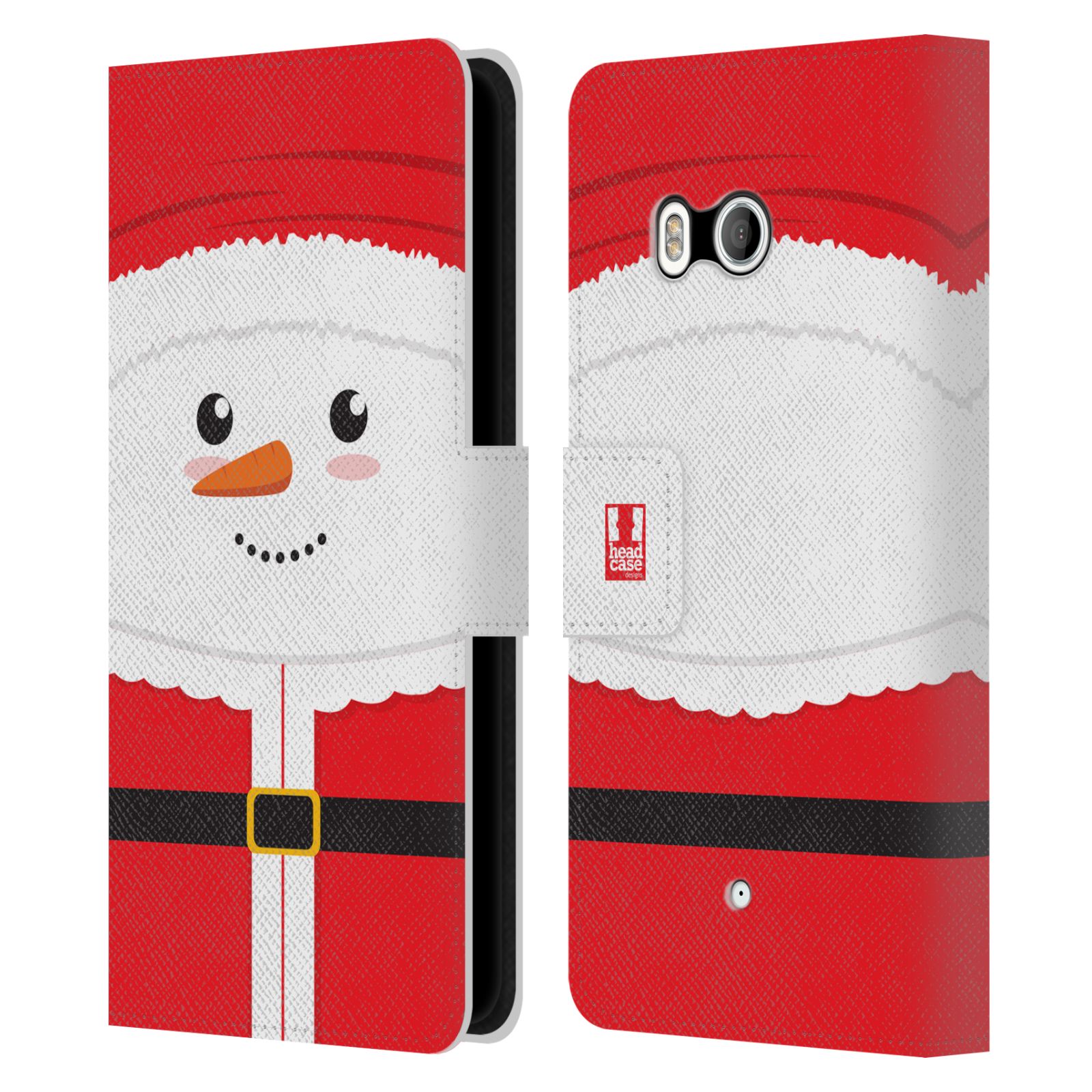HEAD CASE DESIGNS MR. SNOWMAN LEATHER BOOK WALLET CASE COVER FOR HTC PHONES 1 - Picture 7 of 7