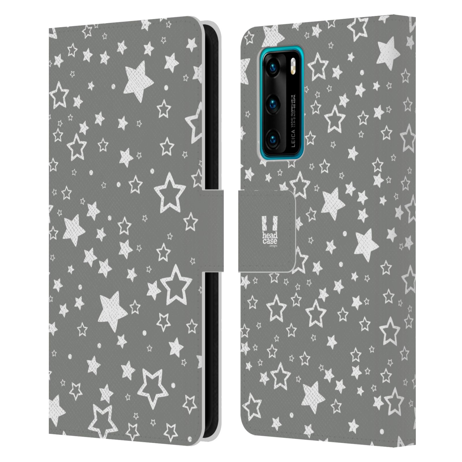 HEAD CASE DESIGNS SILVER HOLIDAY LEATHER BOOK WALLET CASE FOR HUAWEI PHONES 4 - Picture 7 of 7