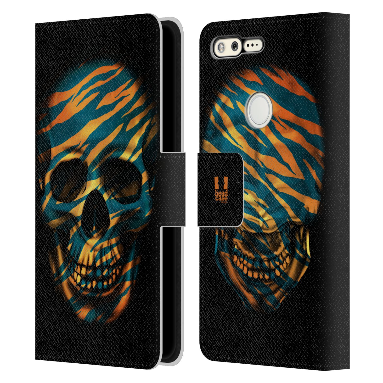HEAD CASE DESIGNS SKULLS IN ANIMAL PRINTS LEATHER BOOK CASE FOR GOOGLE PHONES - Picture 11 of 12