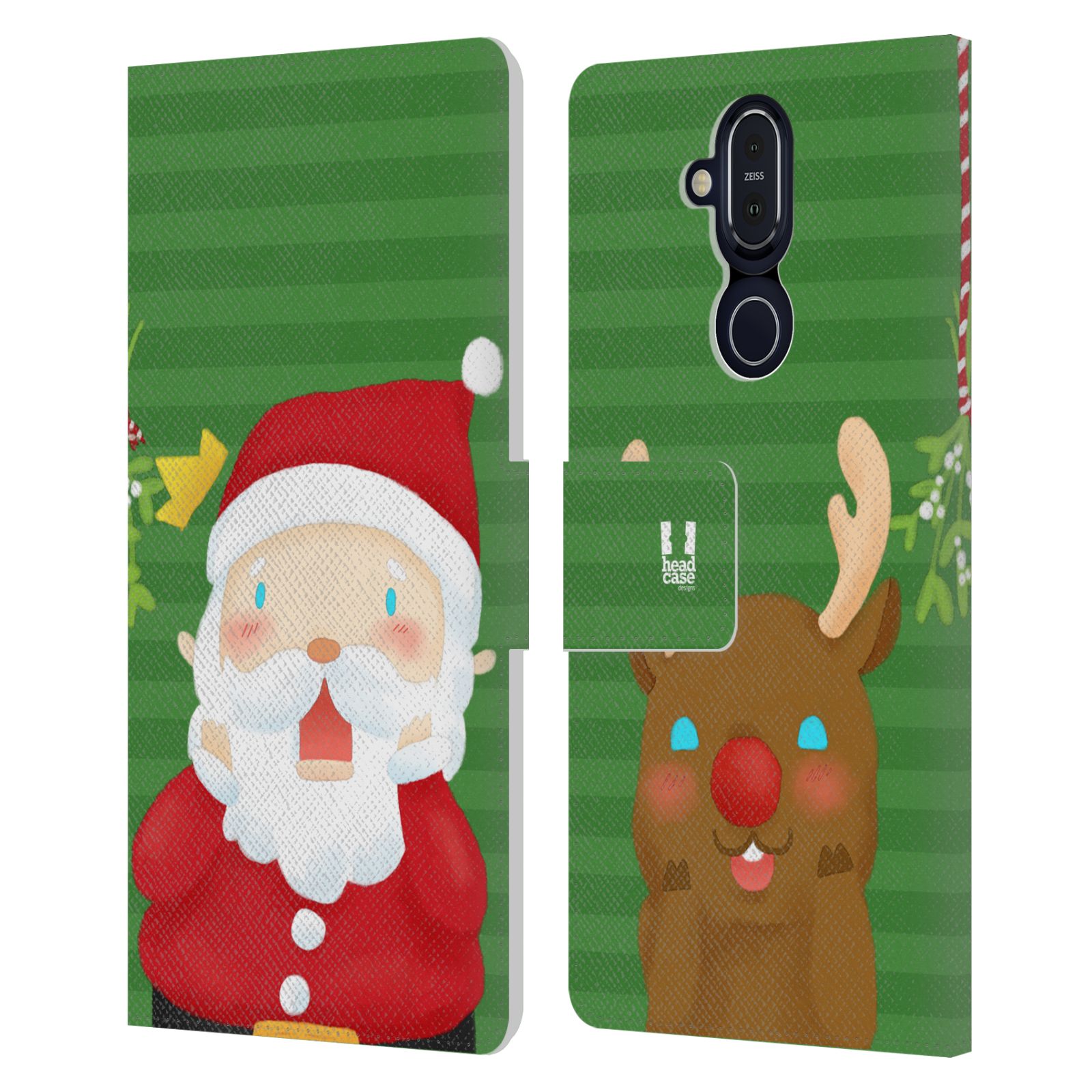 FUNDA BILLETERA HEAD CASE DESIGNS CON DIBUJO DE LIBRO DE CUERO SANTAS DESADVENTURES PARA TELÉFONOS NOKIA - Imagen 7 de 8