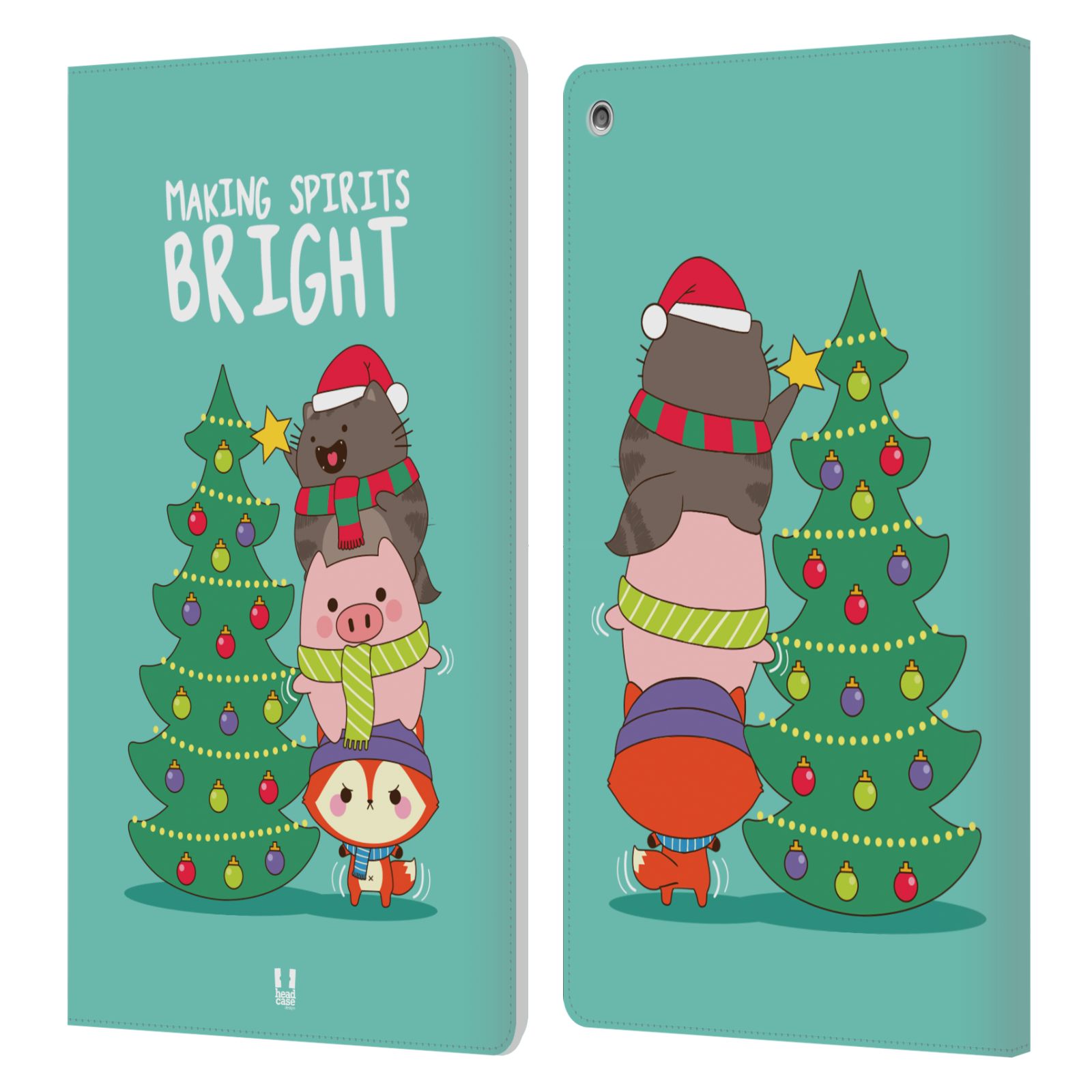 FUNDA BILLETERA HEAD CASE DESIGNS CON DIBUJO DE LIBRO DE CUERO WILBUR STAR PARA AMAZON FIRE - Imagen 10 de 13