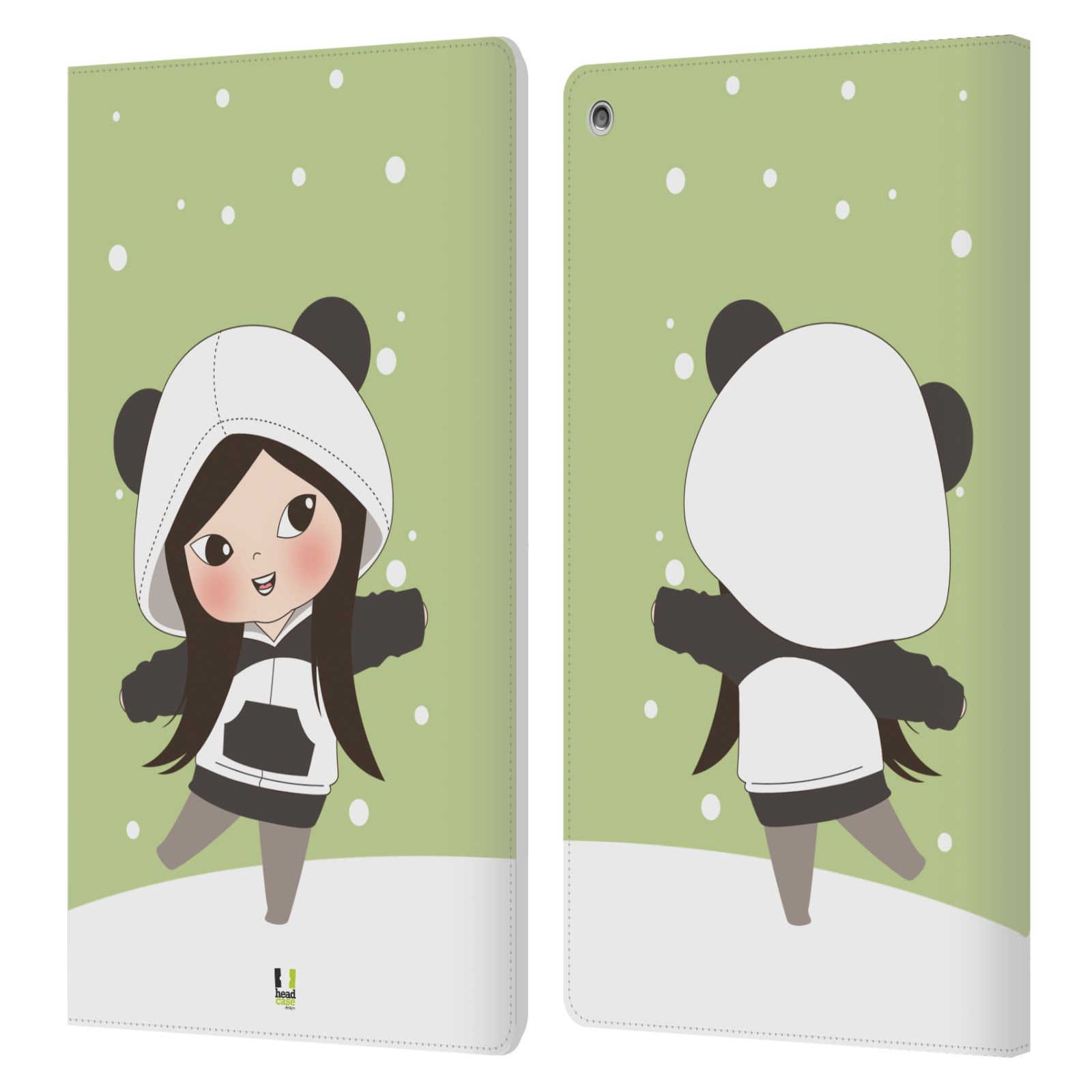 HEAD CASE DESIGNS SUDADERAS CON CAPUCHA DE INVIERNO CUERO LIBRO CARTERA FUNDA PARA AMAZON FIRE - Imagen 7 de 12
