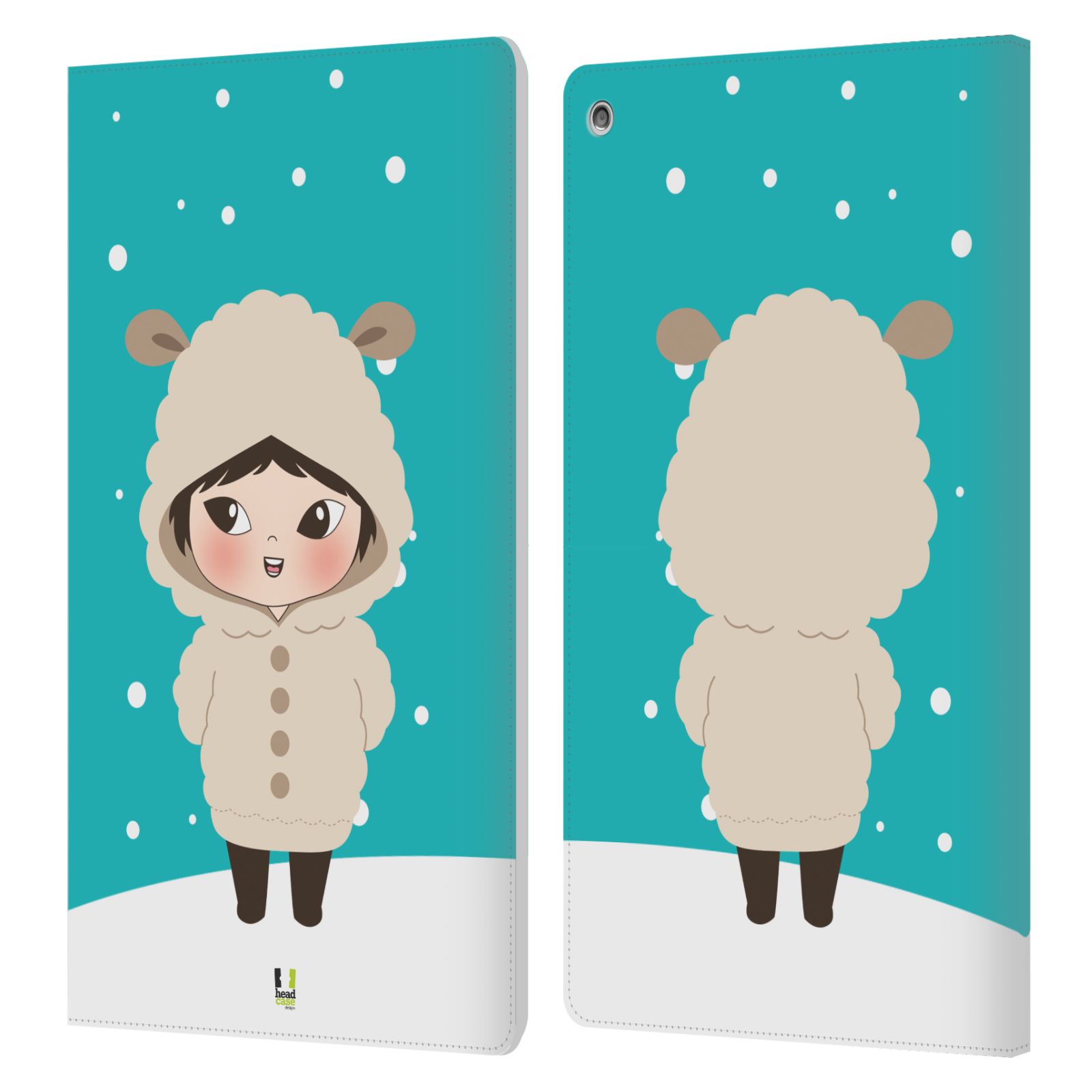 HEAD CASE DESIGNS SUDADERAS CON CAPUCHA DE INVIERNO CUERO LIBRO CARTERA FUNDA PARA AMAZON FIRE - Imagen 11 de 12
