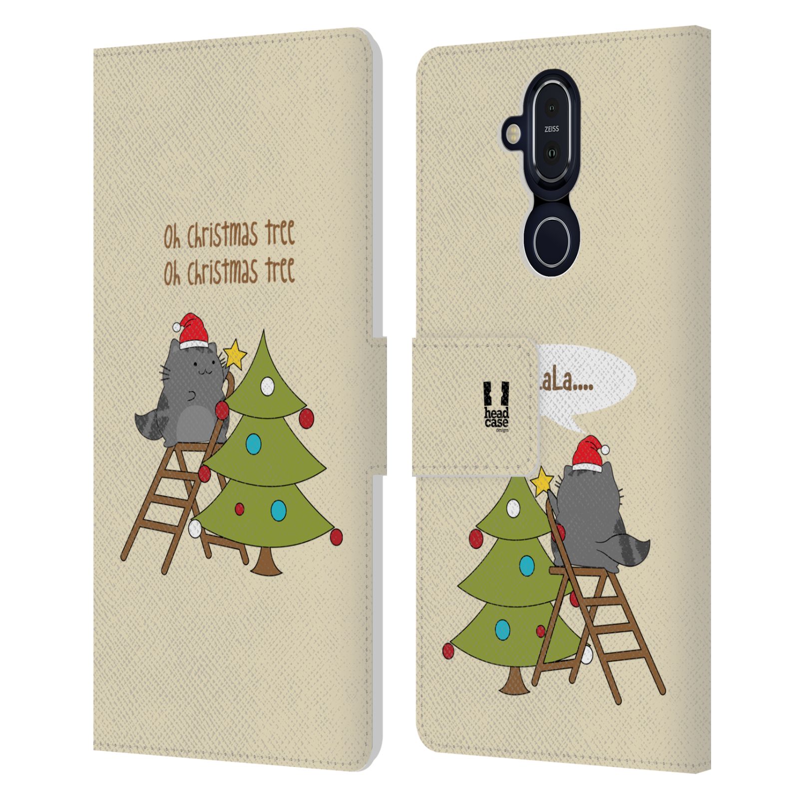 HEAD CASE DESIGNS WILBURS CHRISTMAS LEATHER BOOK CASE FOR MICROSOFT NOKIA PHONES - Picture 11 of 13