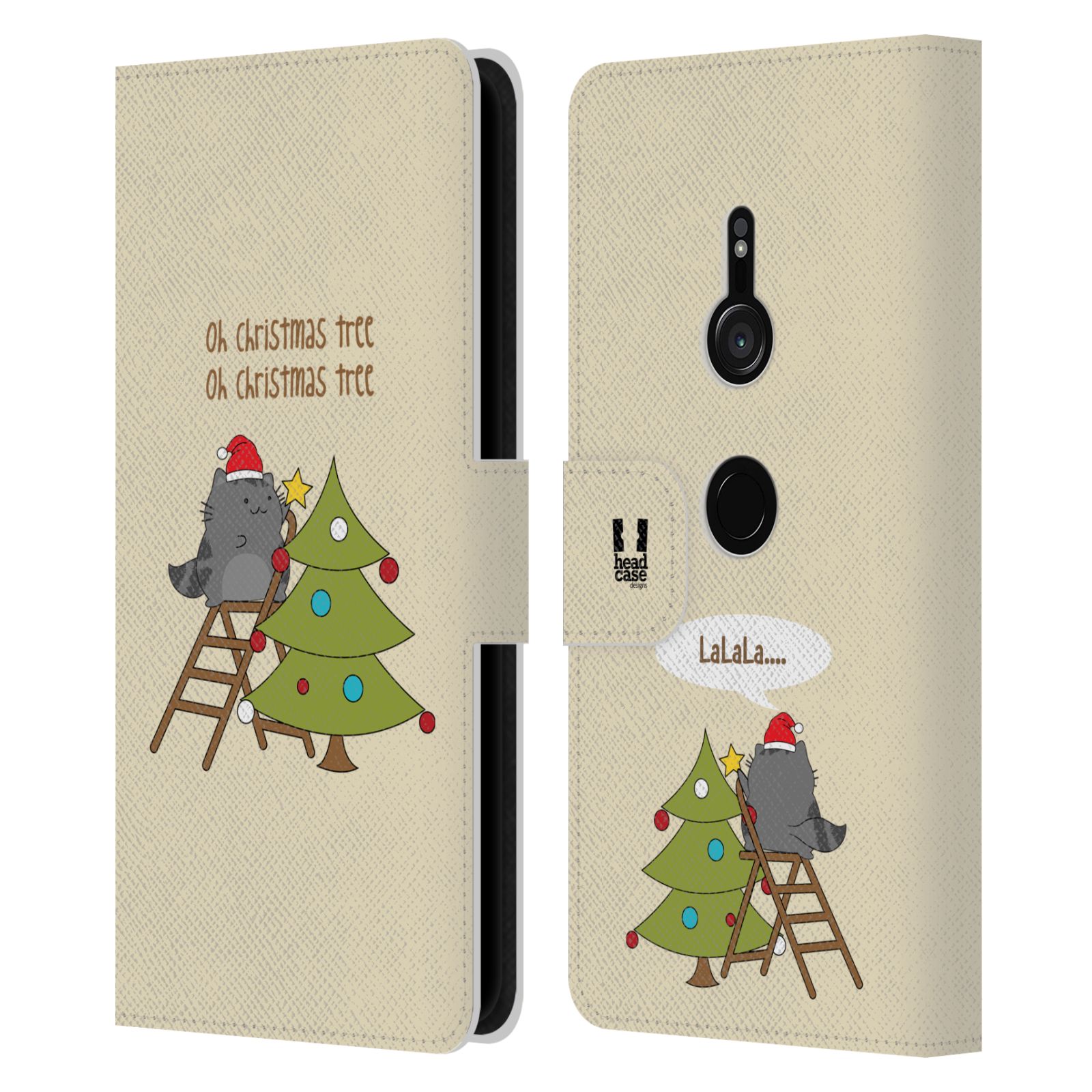 HEAD CASE DESIGNS WILBURS CHRISTMAS LEATHER BOOK WALLET CASE FOR SONY PHONES 1 - Picture 11 of 13