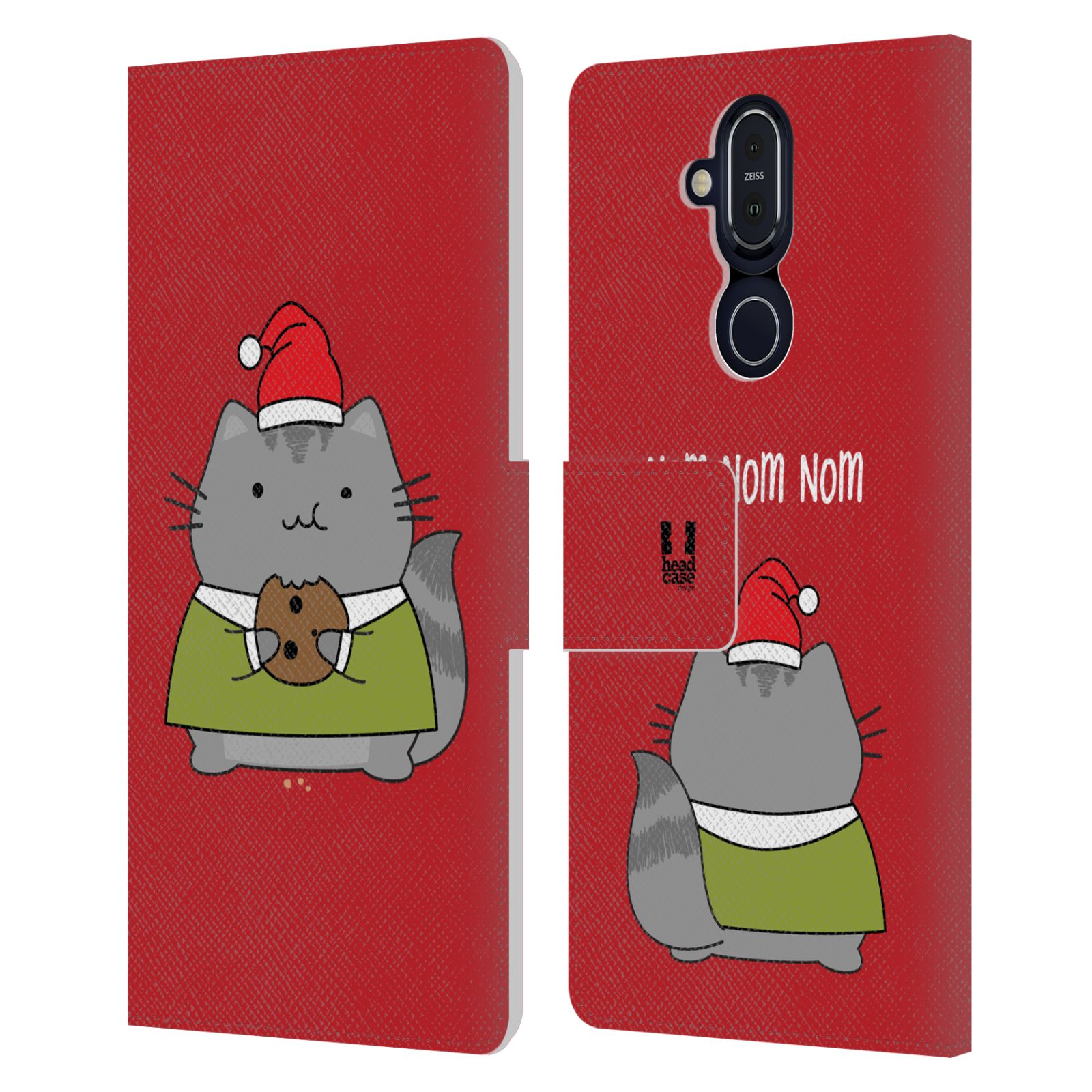 HEAD CASE DESIGNS WILBURS CHRISTMAS LEATHER BOOK CASE FOR MICROSOFT NOKIA PHONES - Picture 9 of 13