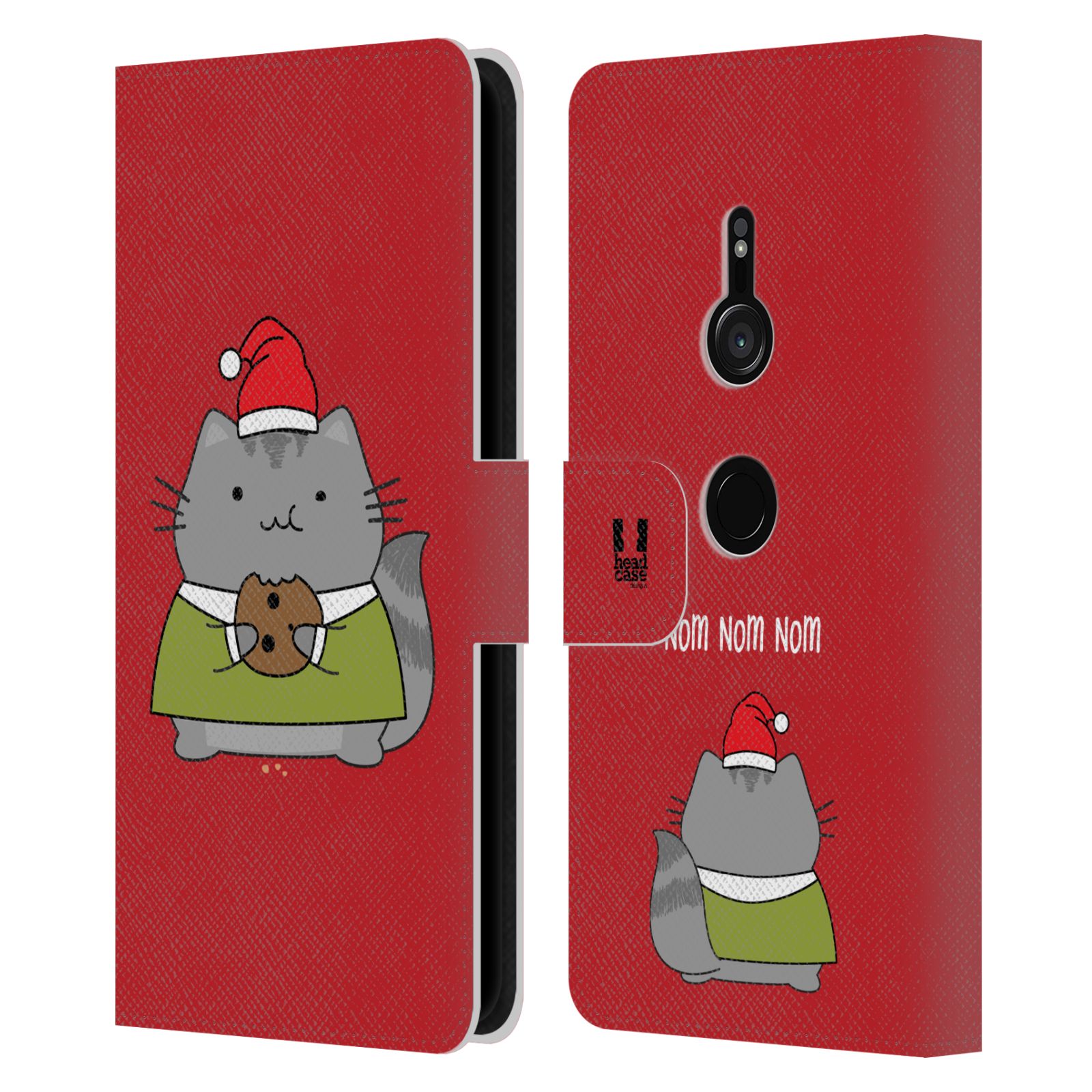 HEAD CASE DESIGNS WILBURS CHRISTMAS LEATHER BOOK WALLET CASE FOR SONY PHONES 1 - Picture 9 of 13