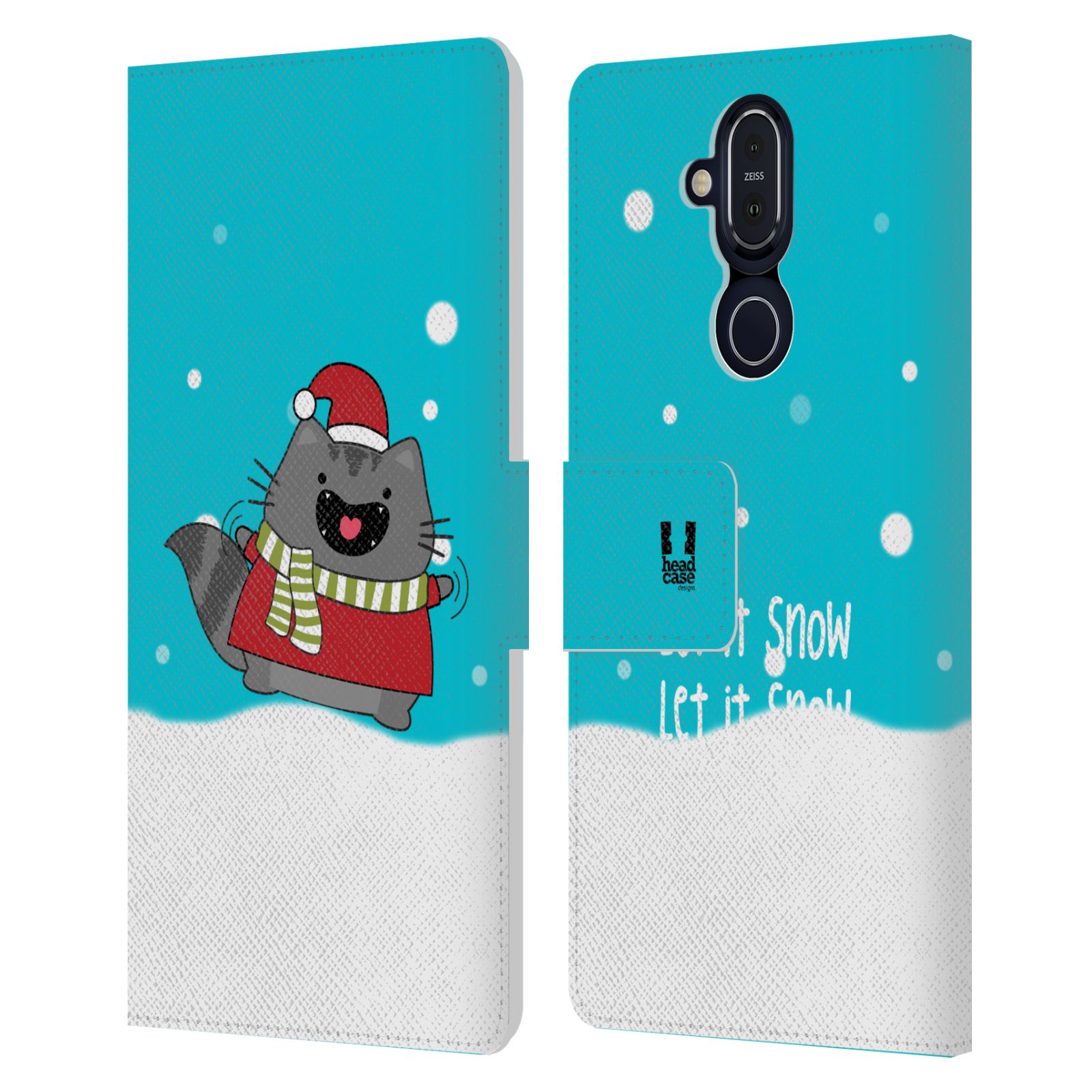 HEAD CASE DESIGNS WILBURS CHRISTMAS LEATHER BOOK CASE FOR MICROSOFT NOKIA PHONES - Picture 10 of 13