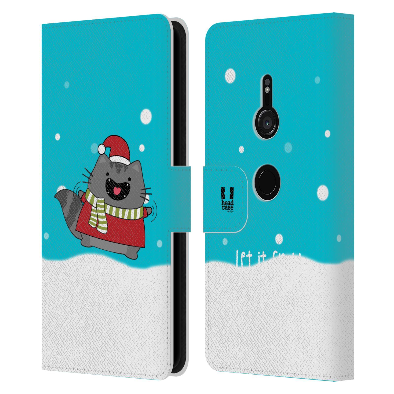 HEAD CASE DESIGNS WILBURS CHRISTMAS LEATHER BOOK WALLET CASE FOR SONY PHONES 1 - Picture 10 of 13