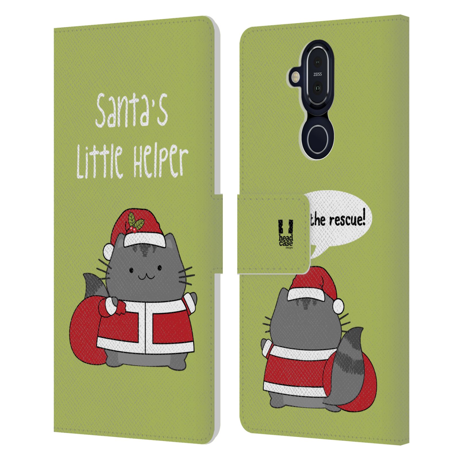 HEAD CASE DESIGNS WILBURS CHRISTMAS LEATHER BOOK CASE FOR MICROSOFT NOKIA PHONES - Picture 12 of 13