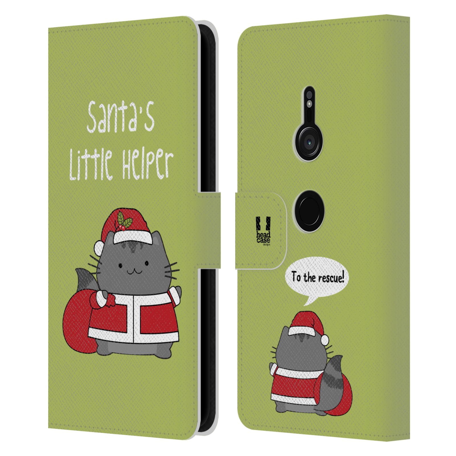 HEAD CASE DESIGNS WILBURS CHRISTMAS LEATHER BOOK WALLET CASE FOR SONY PHONES 1 - Picture 12 of 13