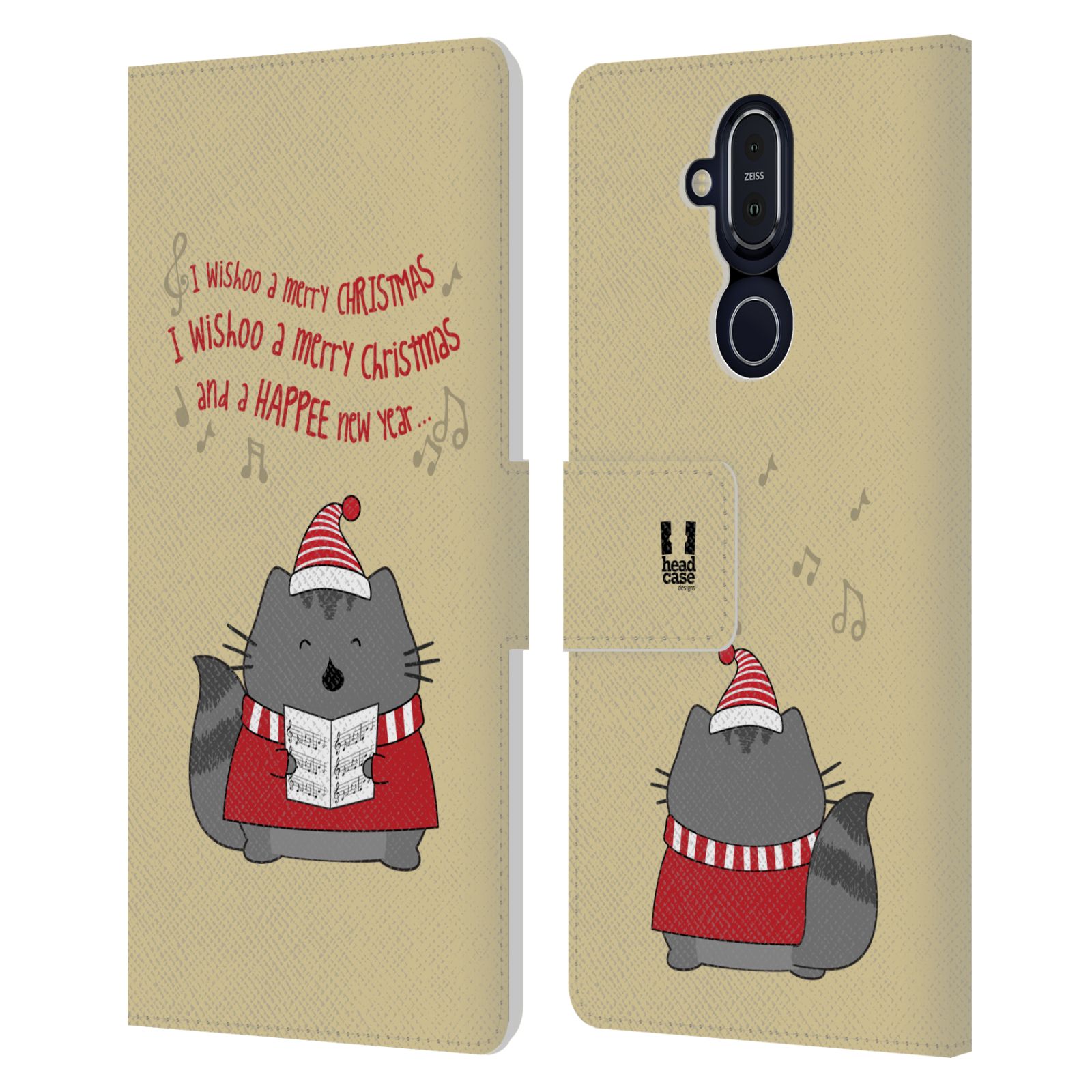 HEAD CASE DESIGNS WILBURS CHRISTMAS LEATHER BOOK CASE FOR MICROSOFT NOKIA PHONES - Picture 13 of 13