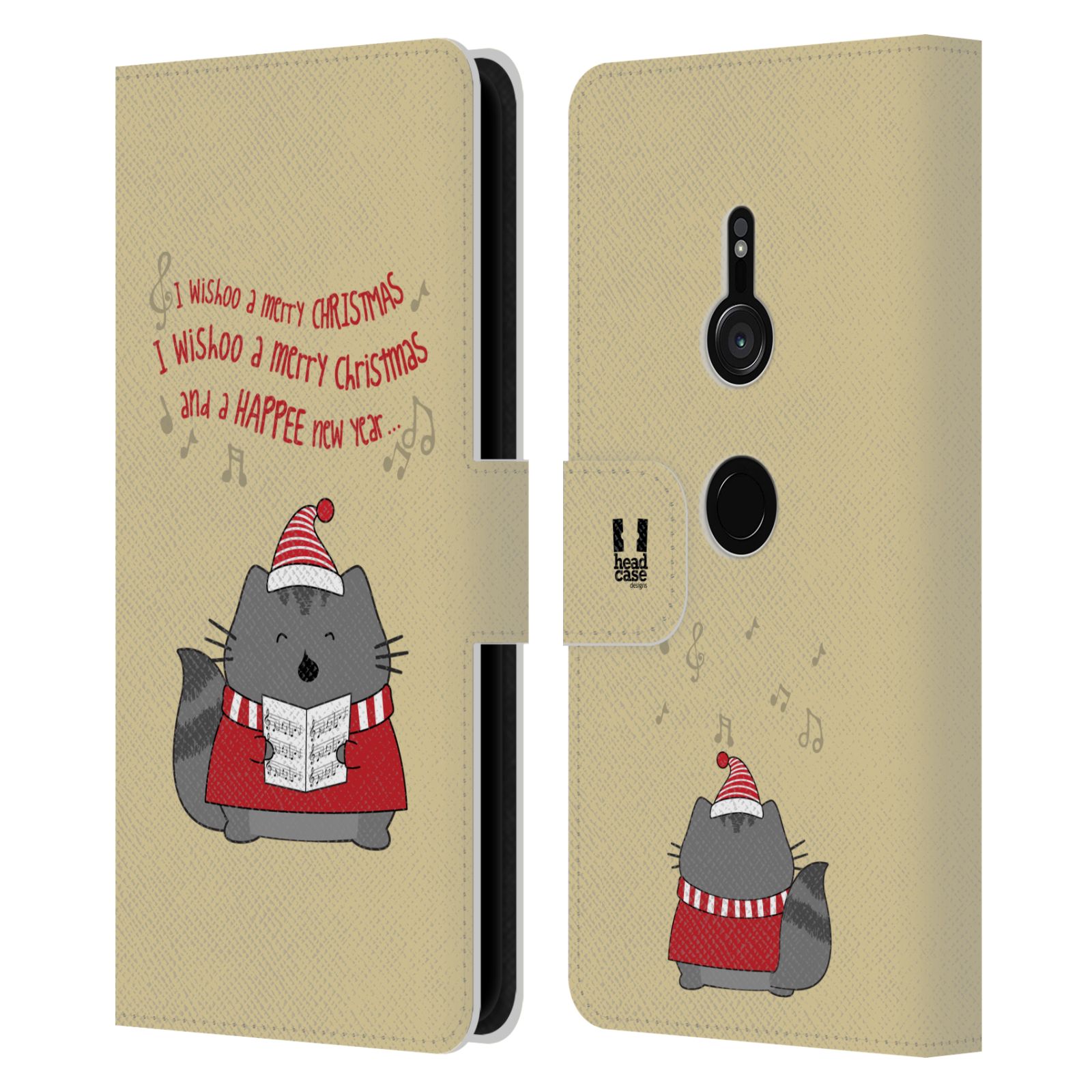 HEAD CASE DESIGNS WILBURS CHRISTMAS LEATHER BOOK WALLET CASE FOR SONY PHONES 1 - Picture 13 of 13