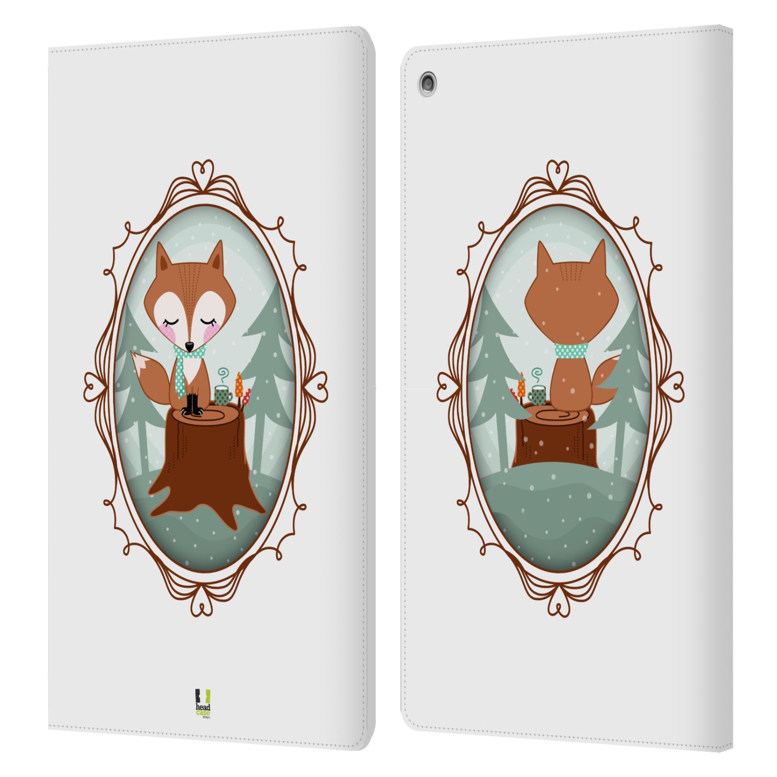 HEAD CASE DESIGNS WINTER ANIMALS LEATHER BOOK WALLET CASE COVER FOR AMAZON FIRE - 第 8/9 張圖片