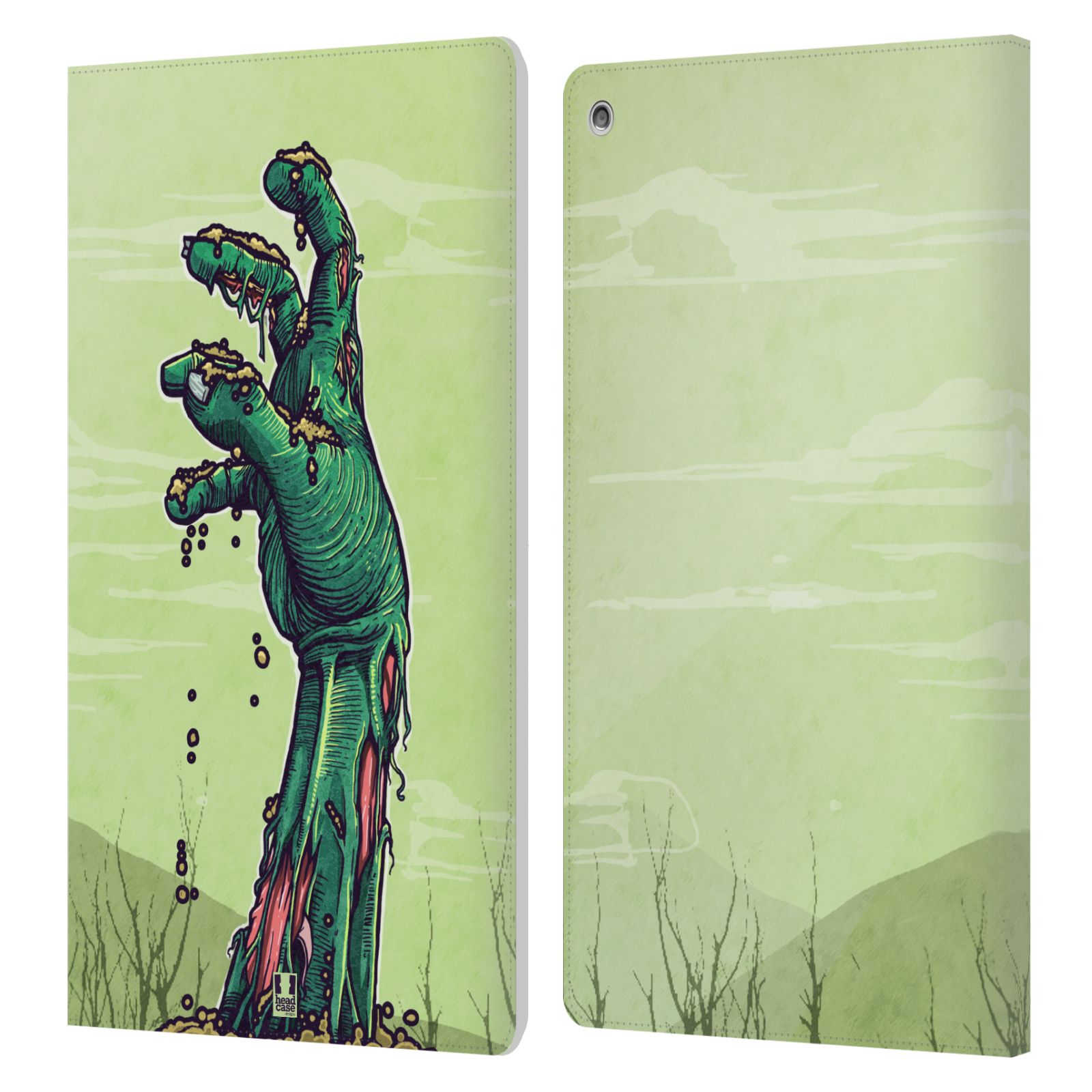 FUNDA BILLETERA HEAD CASE DESIGNS CON DIBUJO DE ZOMBIES PARA AMAZON FIRE - Imagen 7 de 10
