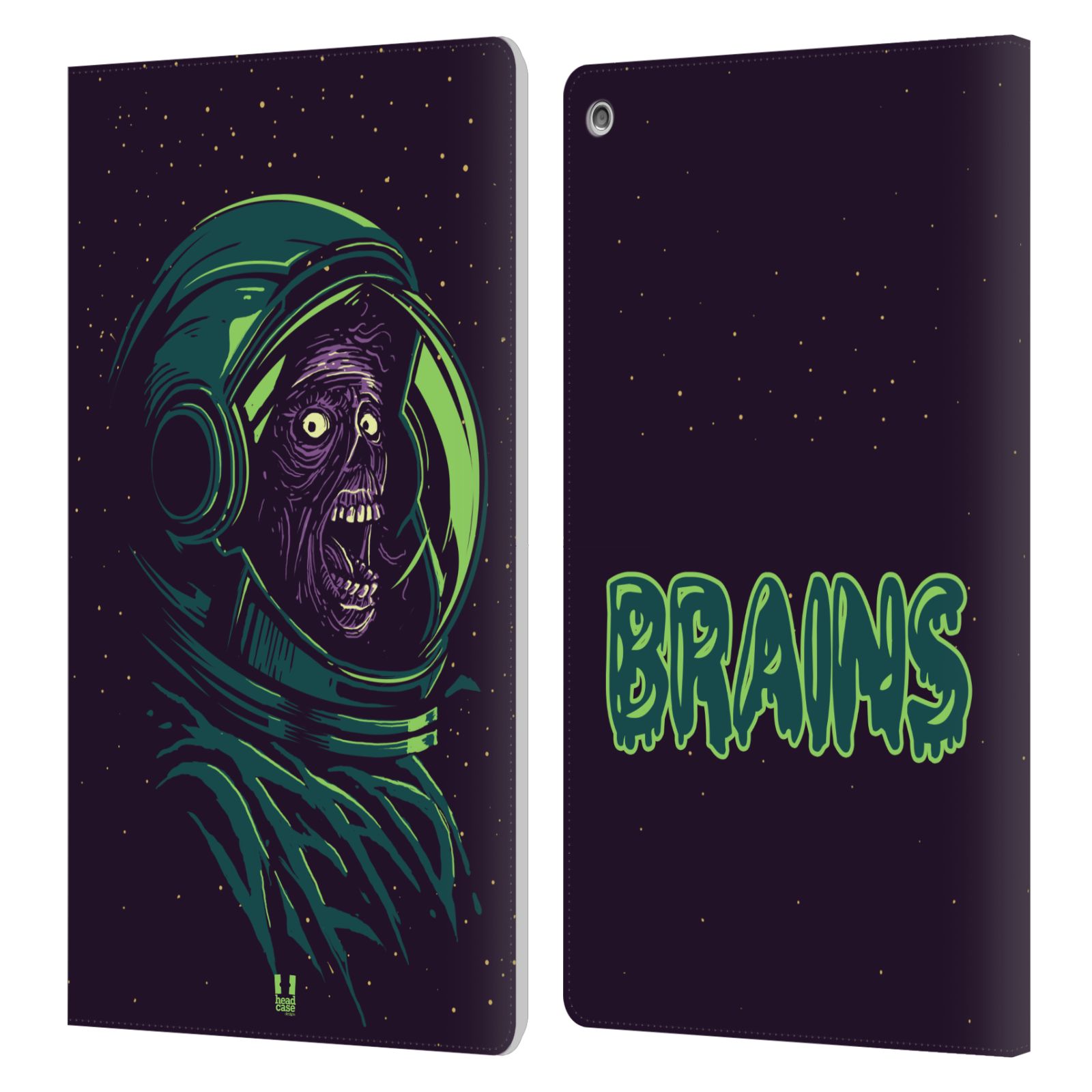 FUNDA BILLETERA HEAD CASE DESIGNS CON DIBUJO DE ZOMBIES PARA AMAZON FIRE - Imagen 9 de 10