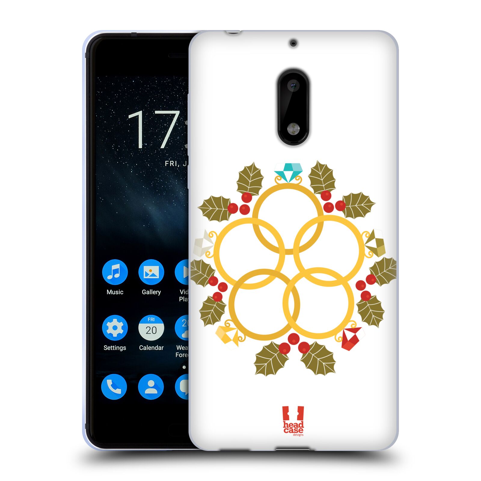 HEAD CASE DESIGNS 12 DAYS OF CHRISTMAS SOFT GEL CASE PARA TELÉFONOS NOKIA 1 - Imagen 12 de 19
