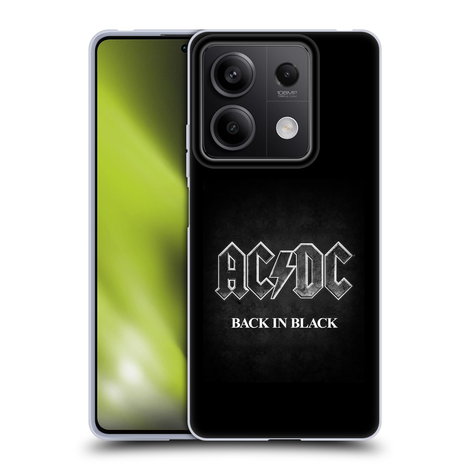 Silikonové pouzdro - Xiaomi Redmi Note 13 5G - Head Case - AC/DC BACK IN BLACK (Silikonový kryt, obal, pouzdro na mobilní telefon Xiaomi Redmi Note 13 5G s motivem AC/DC BACK IN BLACK)