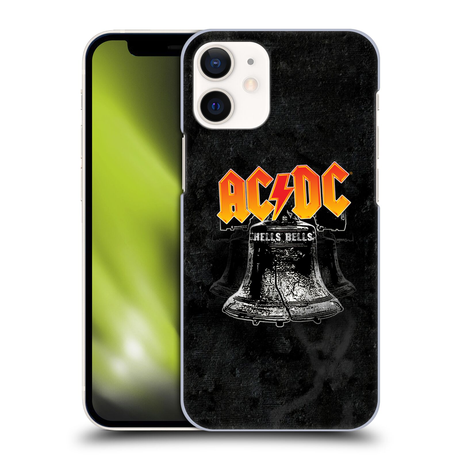 Plastové pouzdro na mobil Apple iPhone 12 Mini - Head Case - AC/DC Hells Bells (Plastový kryt, pouzdro, obal na mobilní telefon Apple iPhone 12 Mini (5,4") s motivem AC/DC Hells Bells)