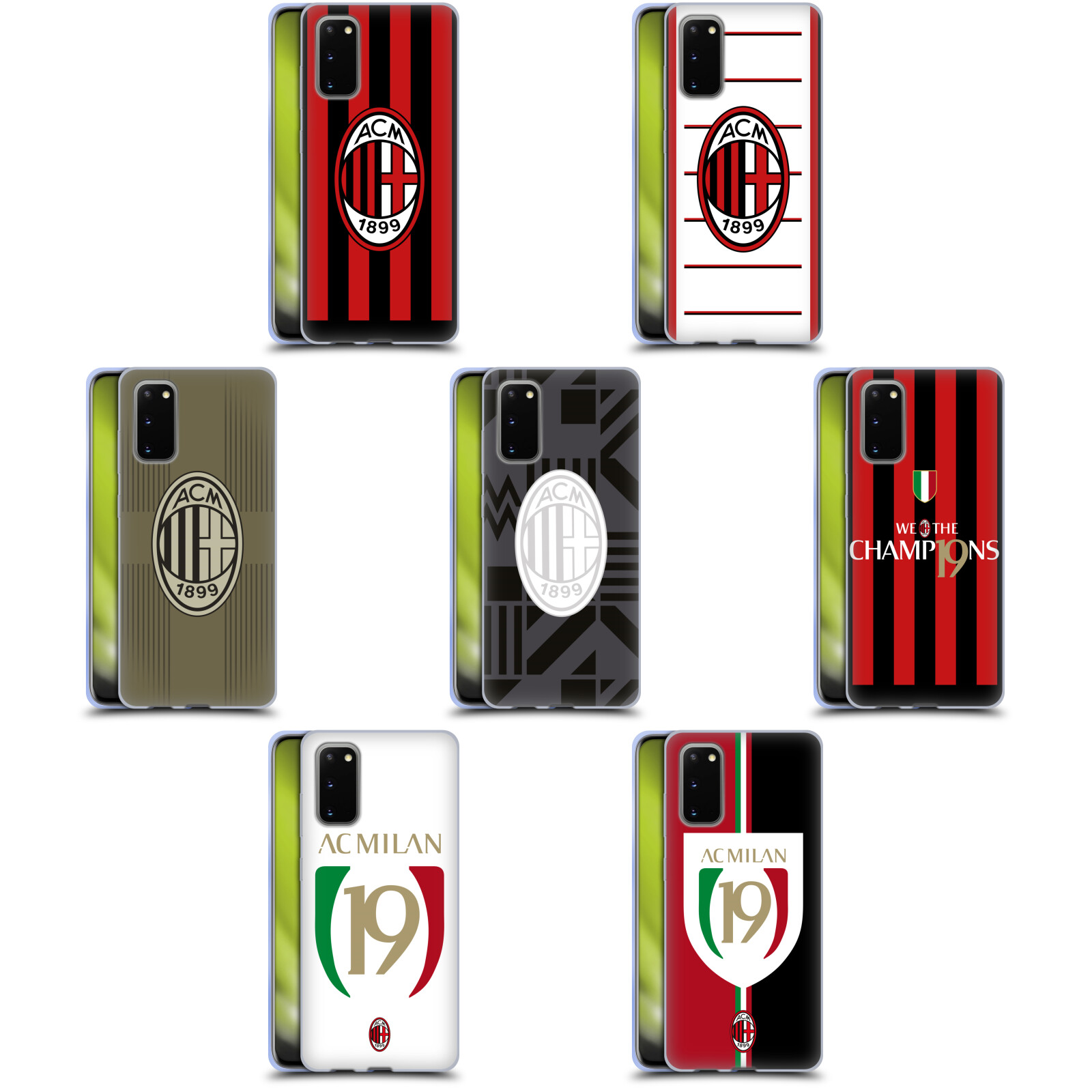 UFFICIALE AC MILAN 2022/23 CUSTODIA COVER MORBIDA IN GEL PER SAMSUNG  TELEFONI 1