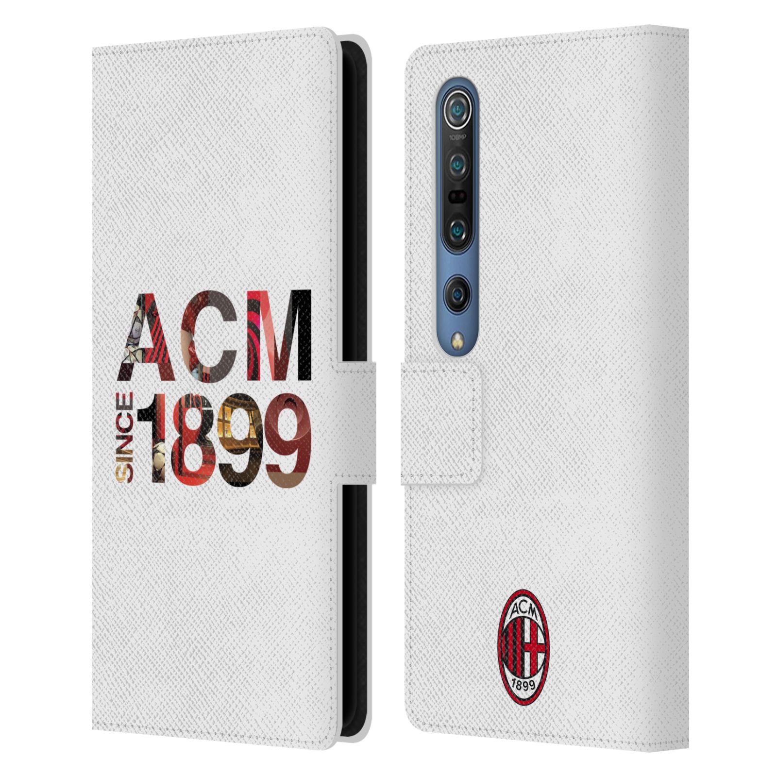 OFFICIAL AC MILAN ADULTS LEATHER BOOK WALLET CASE COVER FOR XIAOMI PHONES - Picture 7 of 15