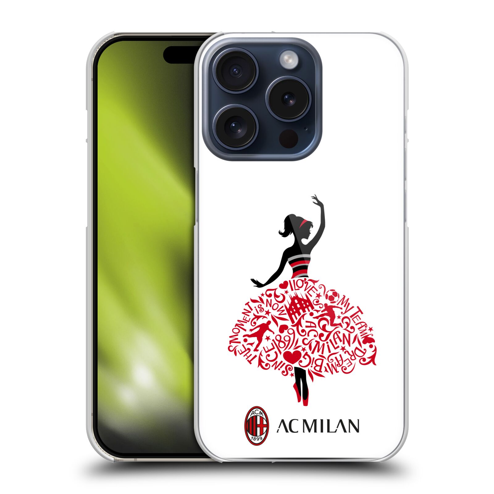 OFFICIAL AC MILAN CHILDREN HARD BACK CASE FOR APPLE iPHONE PHONES