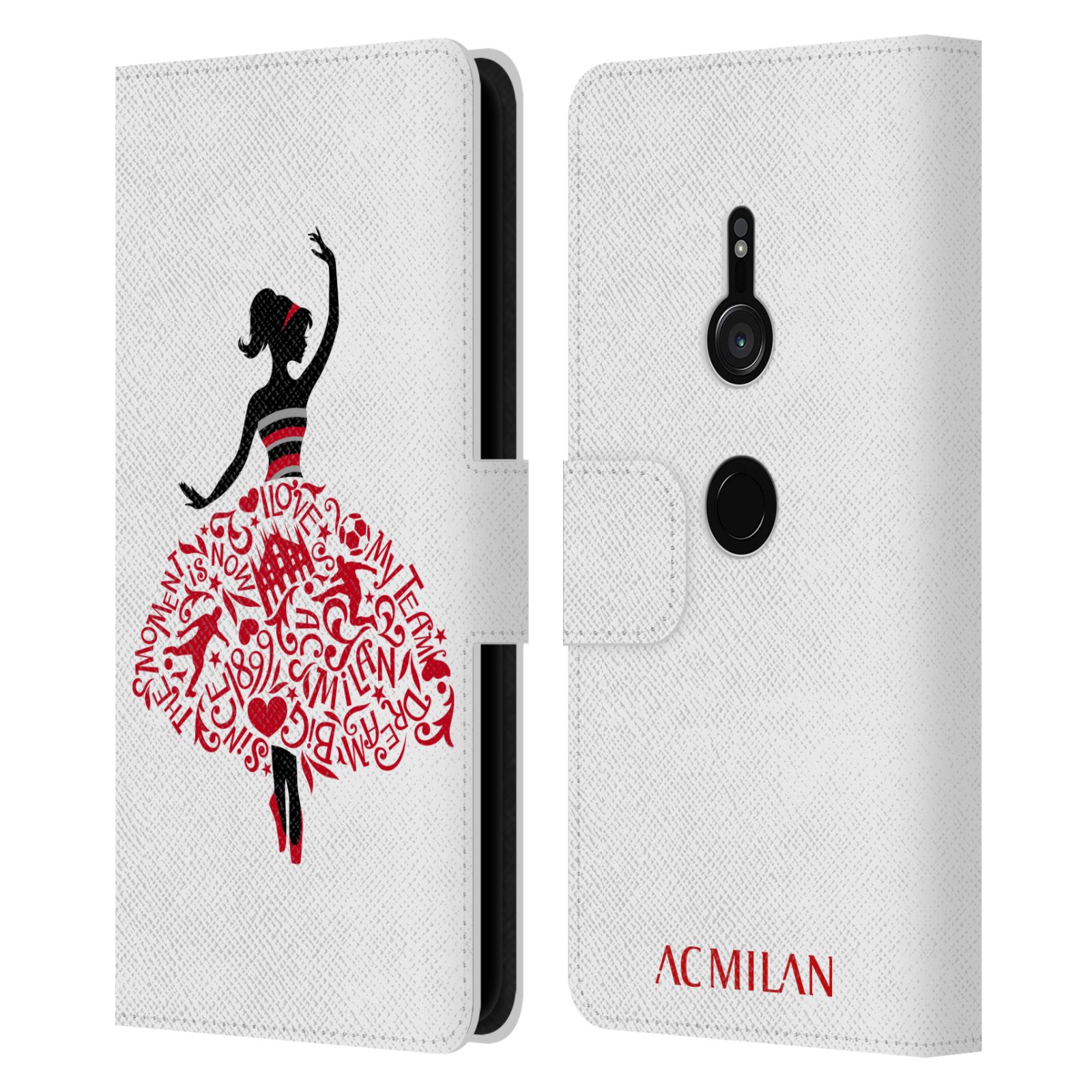 OFFICIAL AC MILAN CHILDREN LEATHER BOOK WALLET CASE COVER FOR SONY PHONES 1 - Picture 7 of 13
