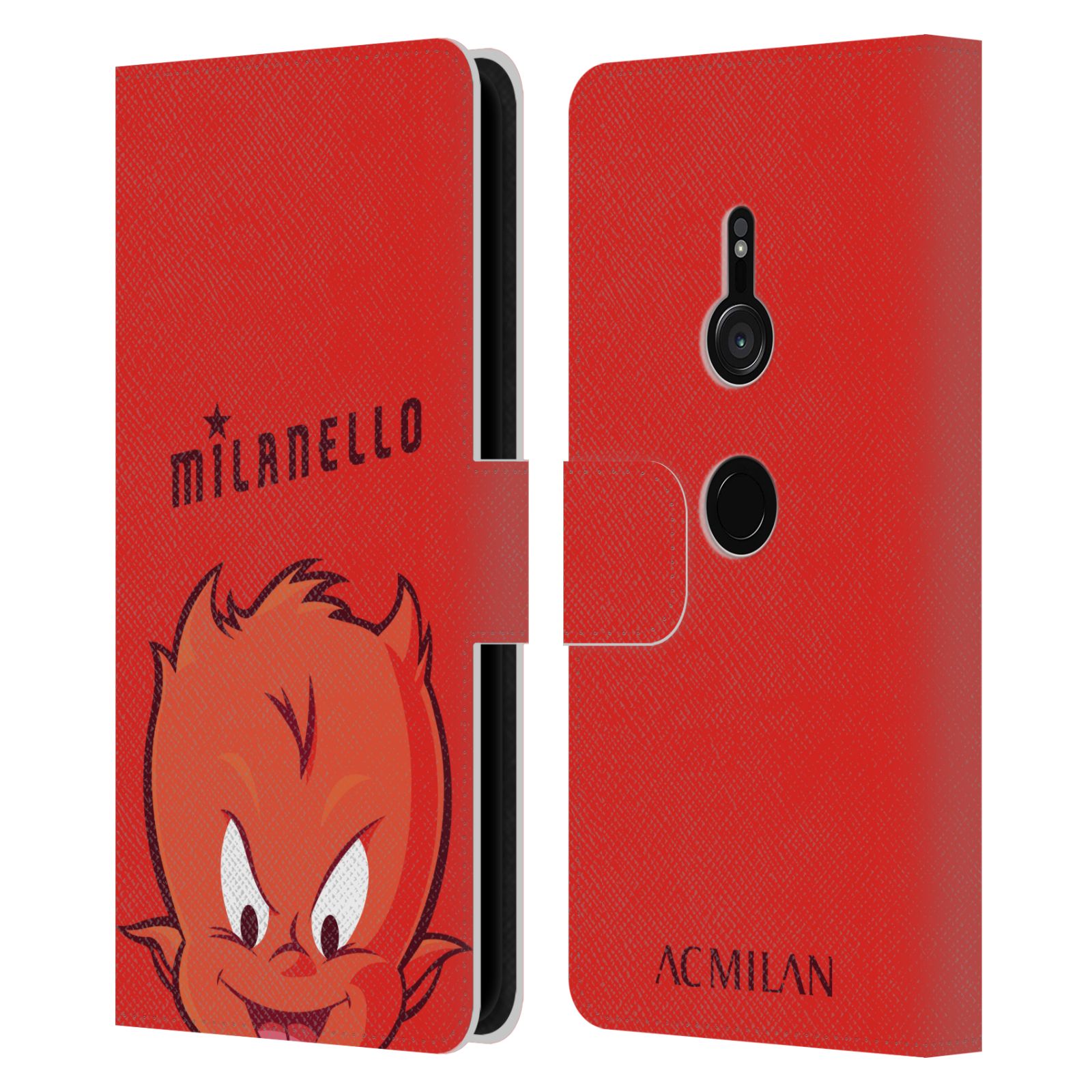OFFICIAL AC MILAN CHILDREN LEATHER BOOK WALLET CASE COVER FOR SONY PHONES 1 - Picture 9 of 13