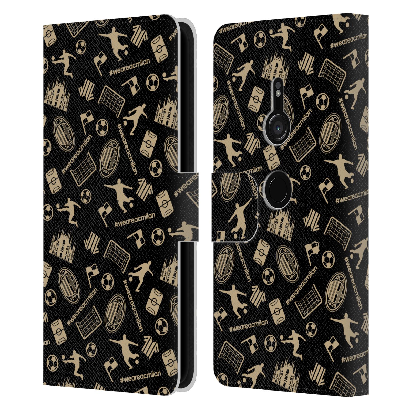 OFFICIAL AC MILAN CHILDREN LEATHER BOOK WALLET CASE COVER FOR SONY PHONES 1 - Picture 11 of 13