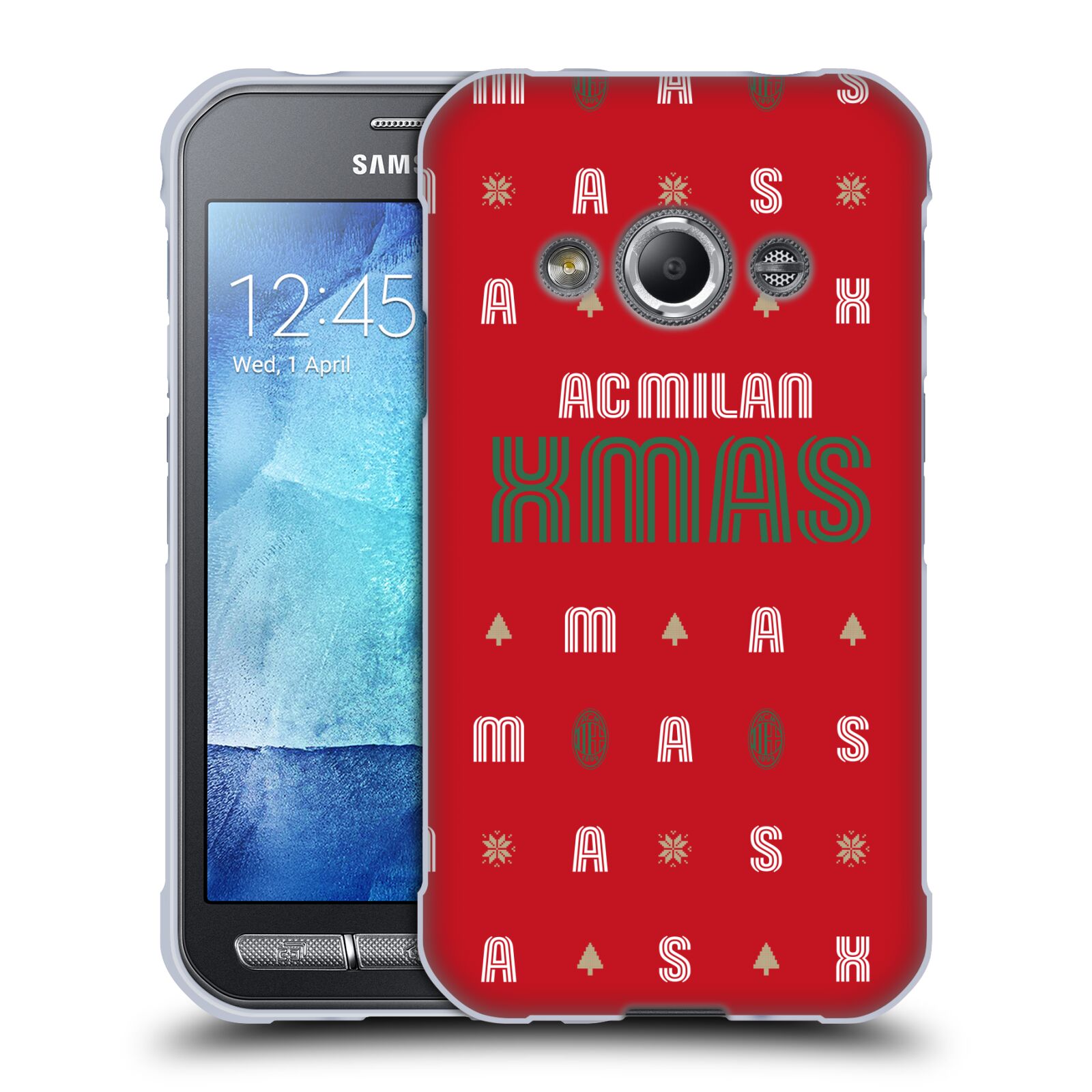OFFICIAL AC MILAN CHRISTMAS JUMPER SOFT GEL CASE FOR SAMSUNG PHONES 4 - Picture 8 of 9
