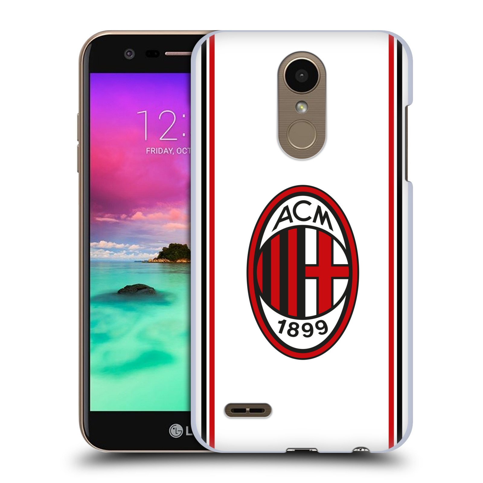 OFFICIAL AC MILAN 2017/18 CREST KIT HARD BACK CASE FOR LG PHONES 1 - 第 8/10 張圖片