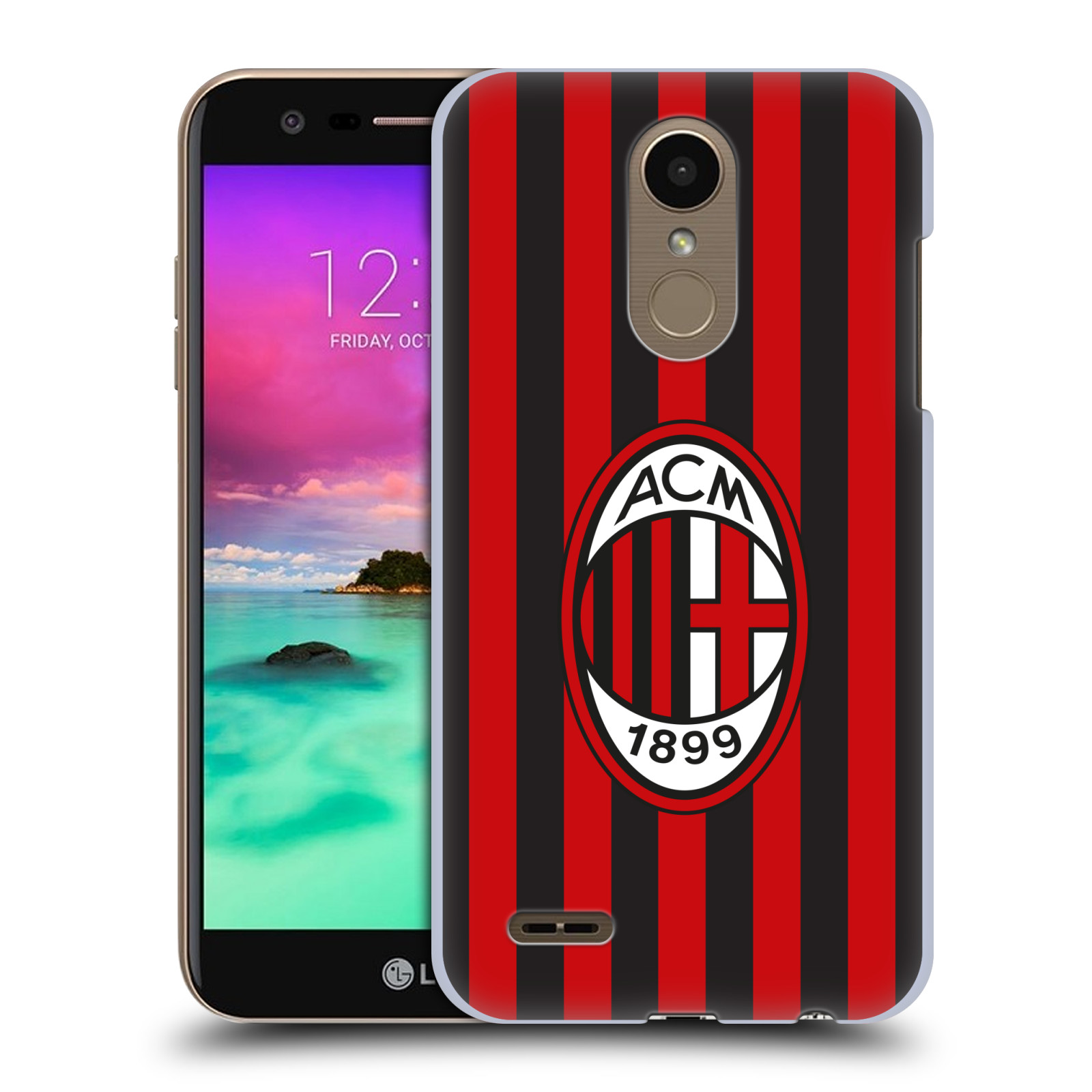 OFFICIAL AC MILAN 2017/18 CREST KIT HARD BACK CASE FOR LG PHONES 1 - 第 9/10 張圖片