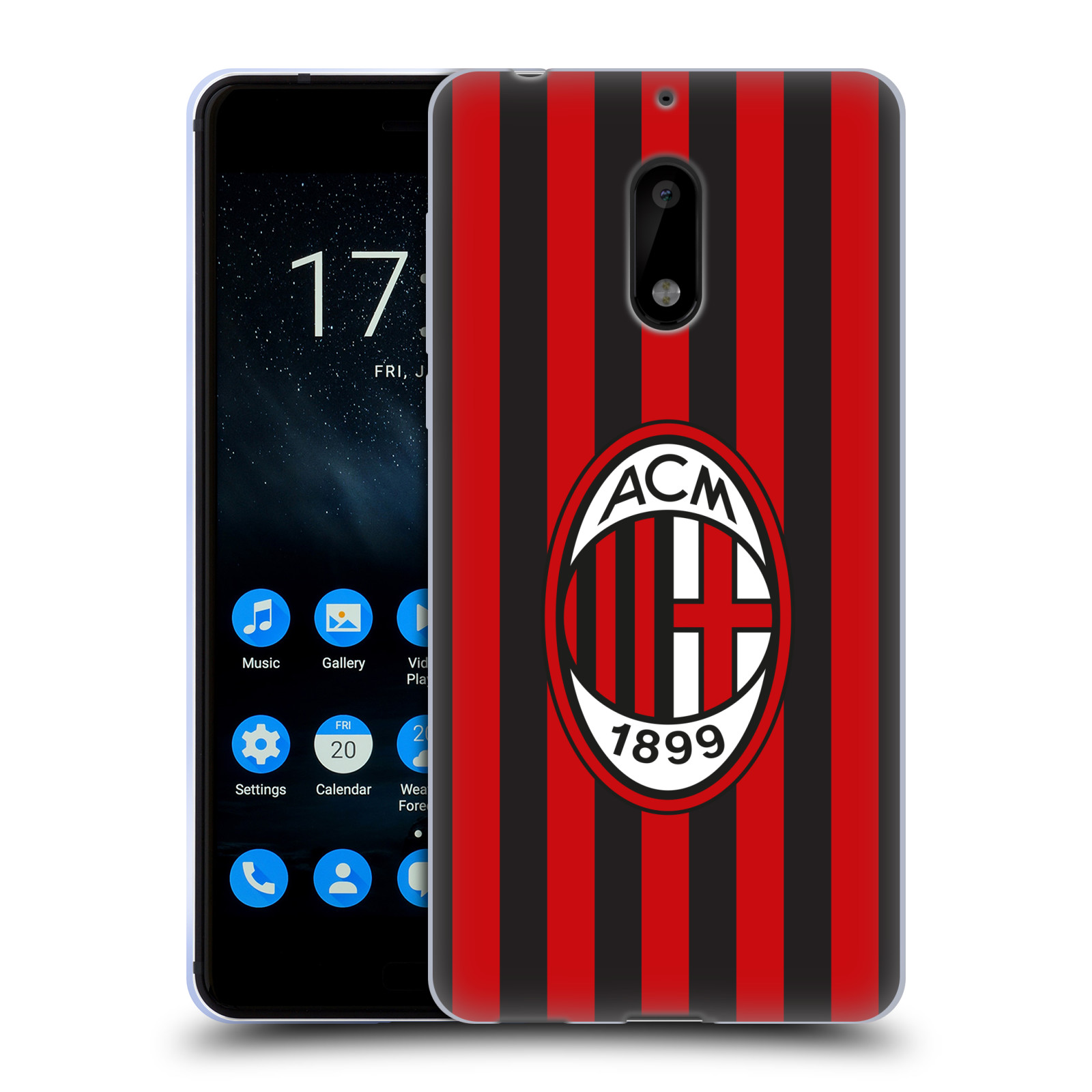 OFFICIAL AC MILAN 2017/18 CREST KIT SOFT GEL CASE FOR NOKIA PHONES 1 - 第 9/10 張圖片
