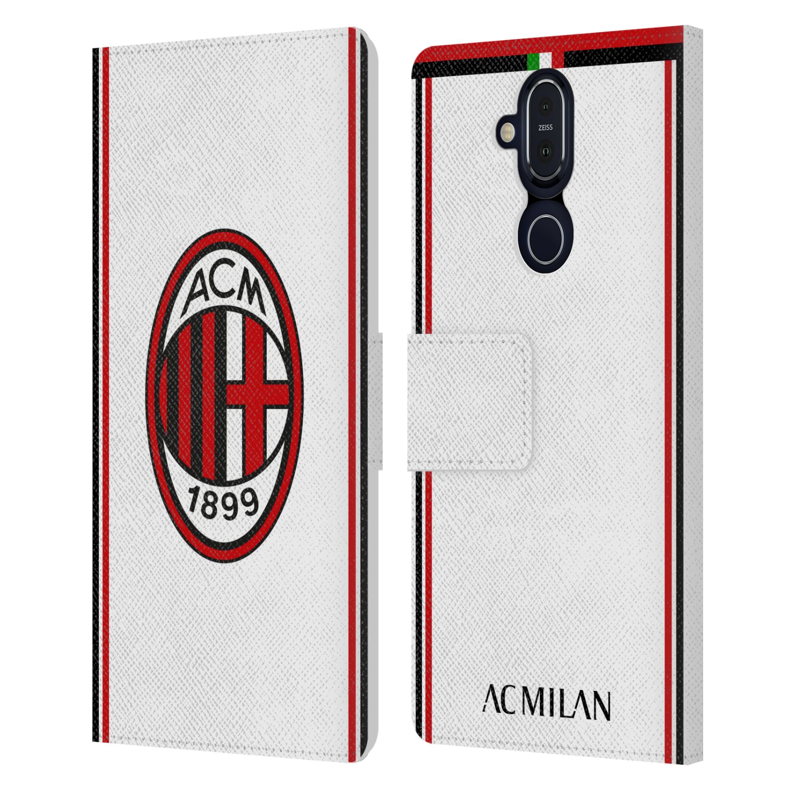 OFFICIAL AC MILAN 2017/18 CREST KIT LEATHER BOOK CASE FOR MICROSOFT NOKIA PHONES - 第 7/9 張圖片