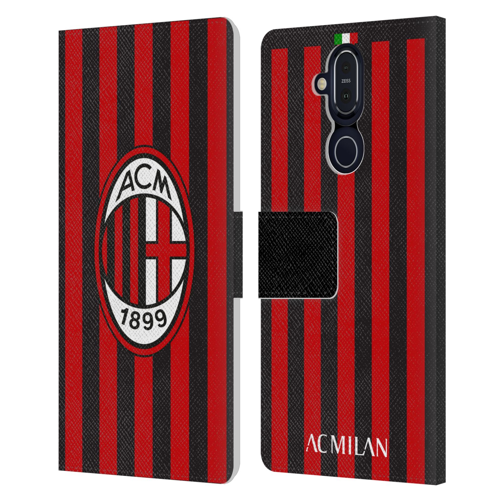 OFFICIAL AC MILAN 2017/18 CREST KIT LEATHER BOOK CASE FOR MICROSOFT NOKIA PHONES - 第 8/9 張圖片