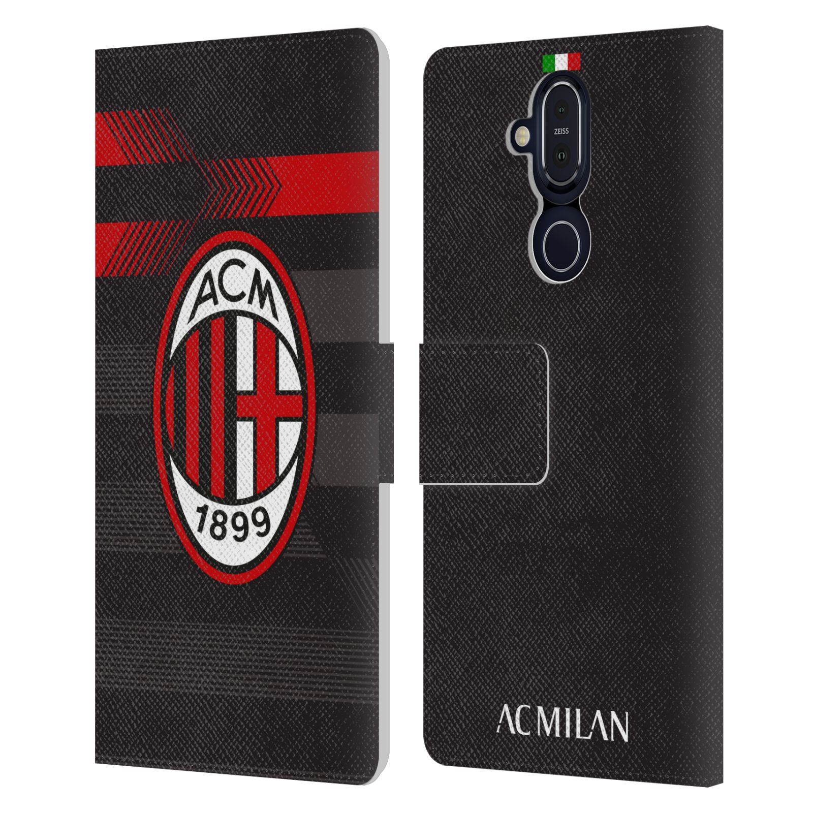 OFFICIAL AC MILAN 2017/18 CREST KIT LEATHER BOOK CASE FOR MICROSOFT NOKIA PHONES - 第 9/9 張圖片