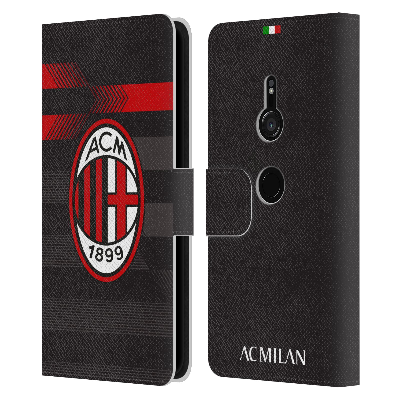 OFFICIAL AC MILAN 2017/18 CREST KIT LEATHER BOOK WALLET CASE FOR SONY PHONES 1 - 第 9/9 張圖片