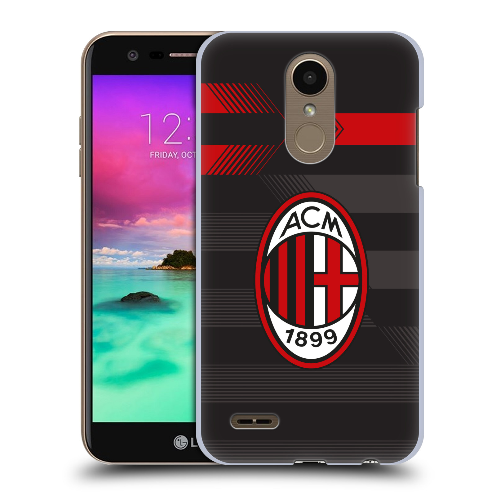 OFFICIAL AC MILAN 2017/18 CREST KIT HARD BACK CASE FOR LG PHONES 1 - 第 10/10 張圖片