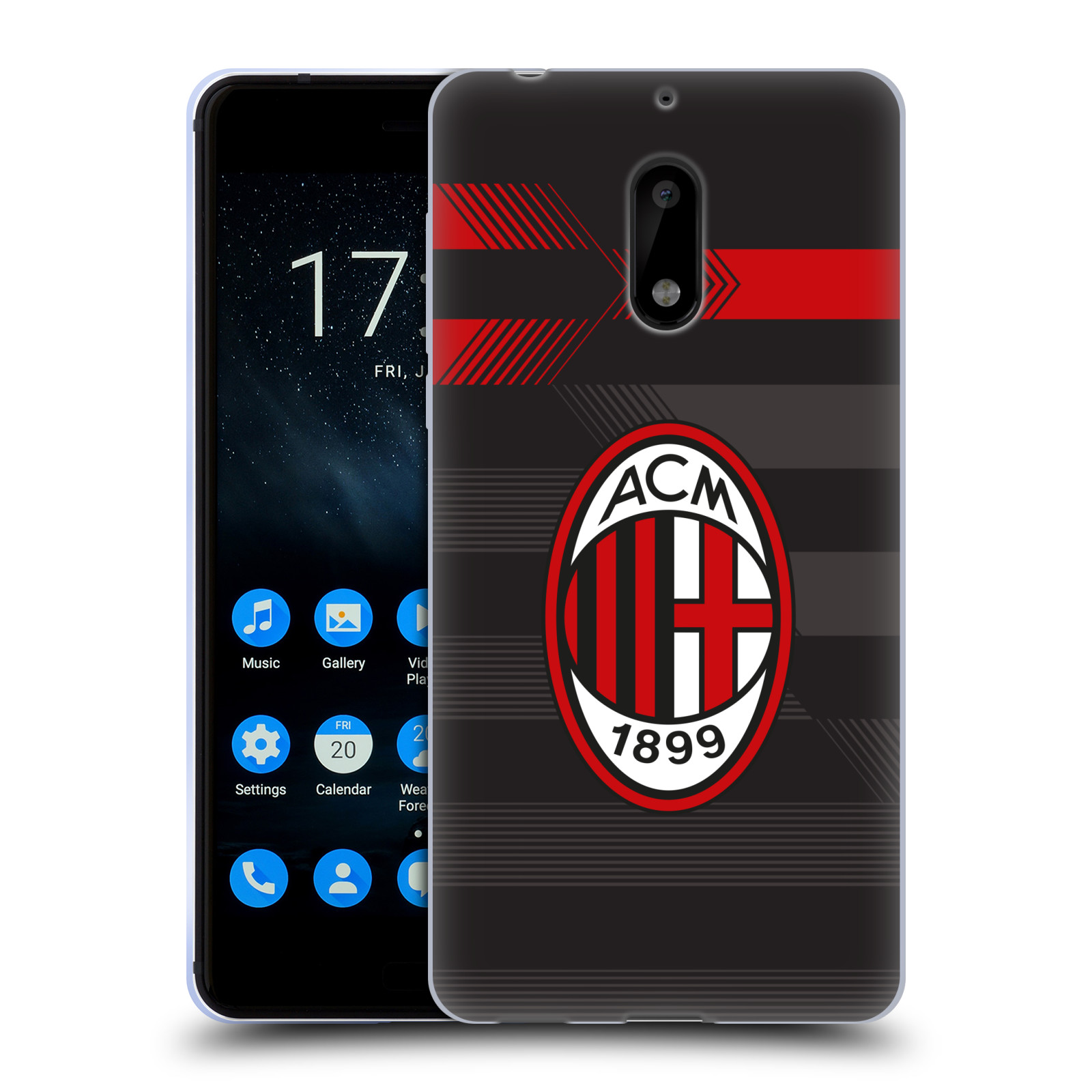 OFFICIAL AC MILAN 2017/18 CREST KIT SOFT GEL CASE FOR NOKIA PHONES 1 - 第 10/10 張圖片
