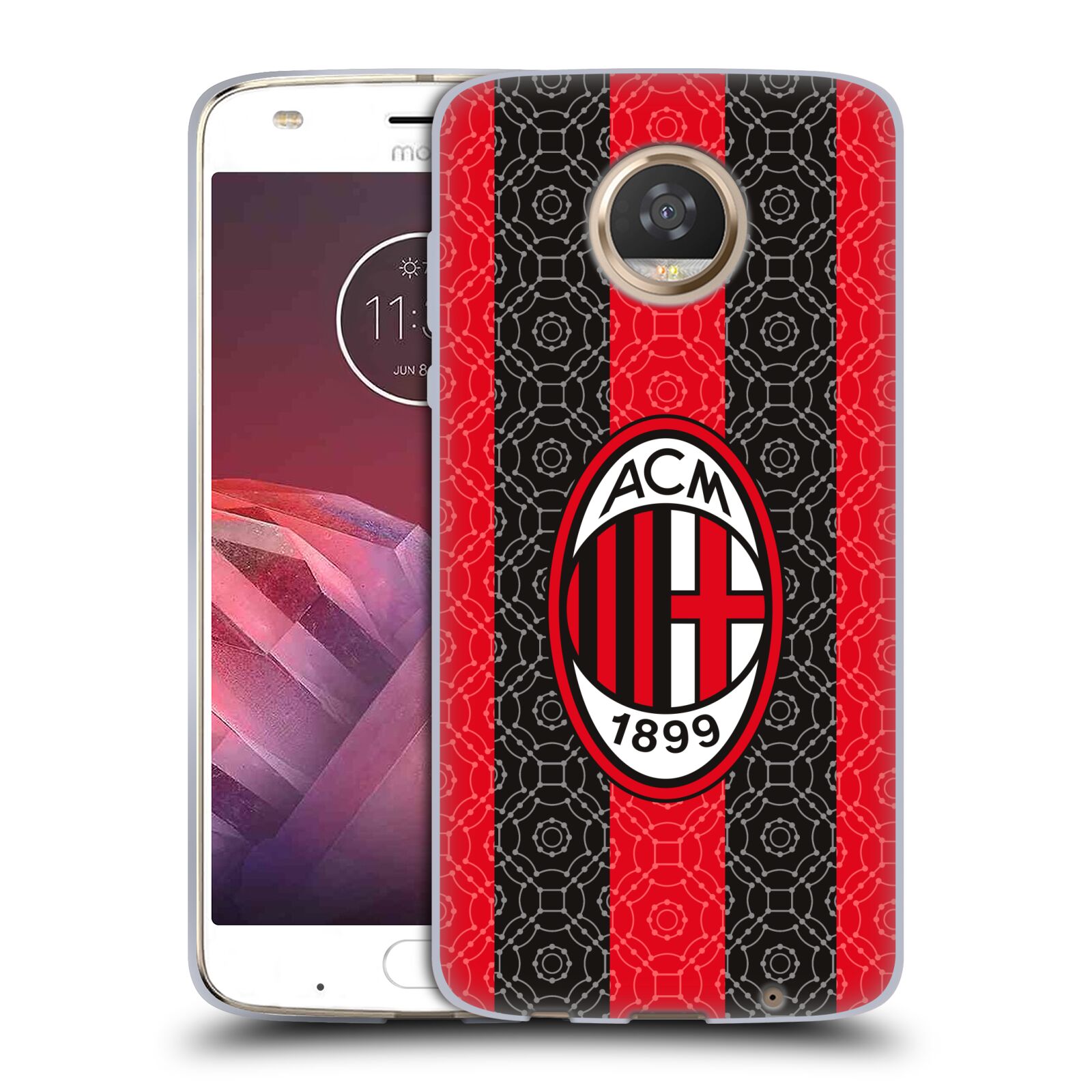 OFFICIAL AC MILAN 2020/21 CREST KIT SOFT GEL CASE FOR MOTOROLA PHONES 2 - 第 8/8 張圖片