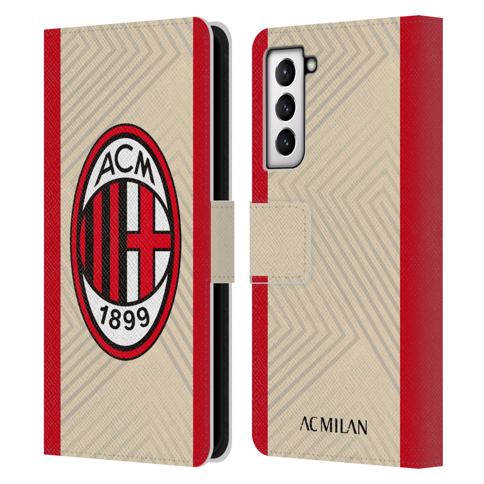 FUNDA OFICIAL AC MILAN 2021/22 KIT CREST CUERO LIBRO PARA TELÉFONOS SAMSUNG 4 - Imagen 7 de 8