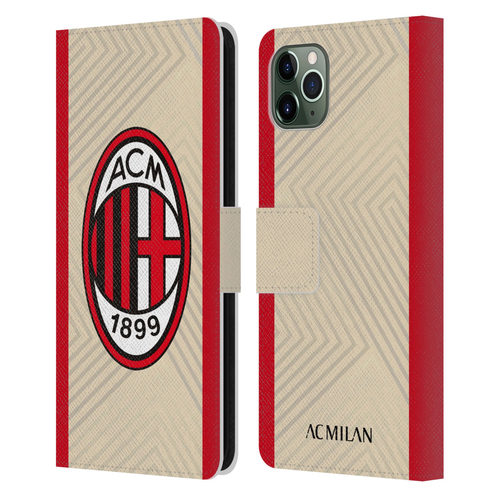 OFFICIAL AC MILAN 2021/22 CREST KIT LEATHER BOOK CASE FOR APPLE iPHONE PHONES - Picture 7 of 8