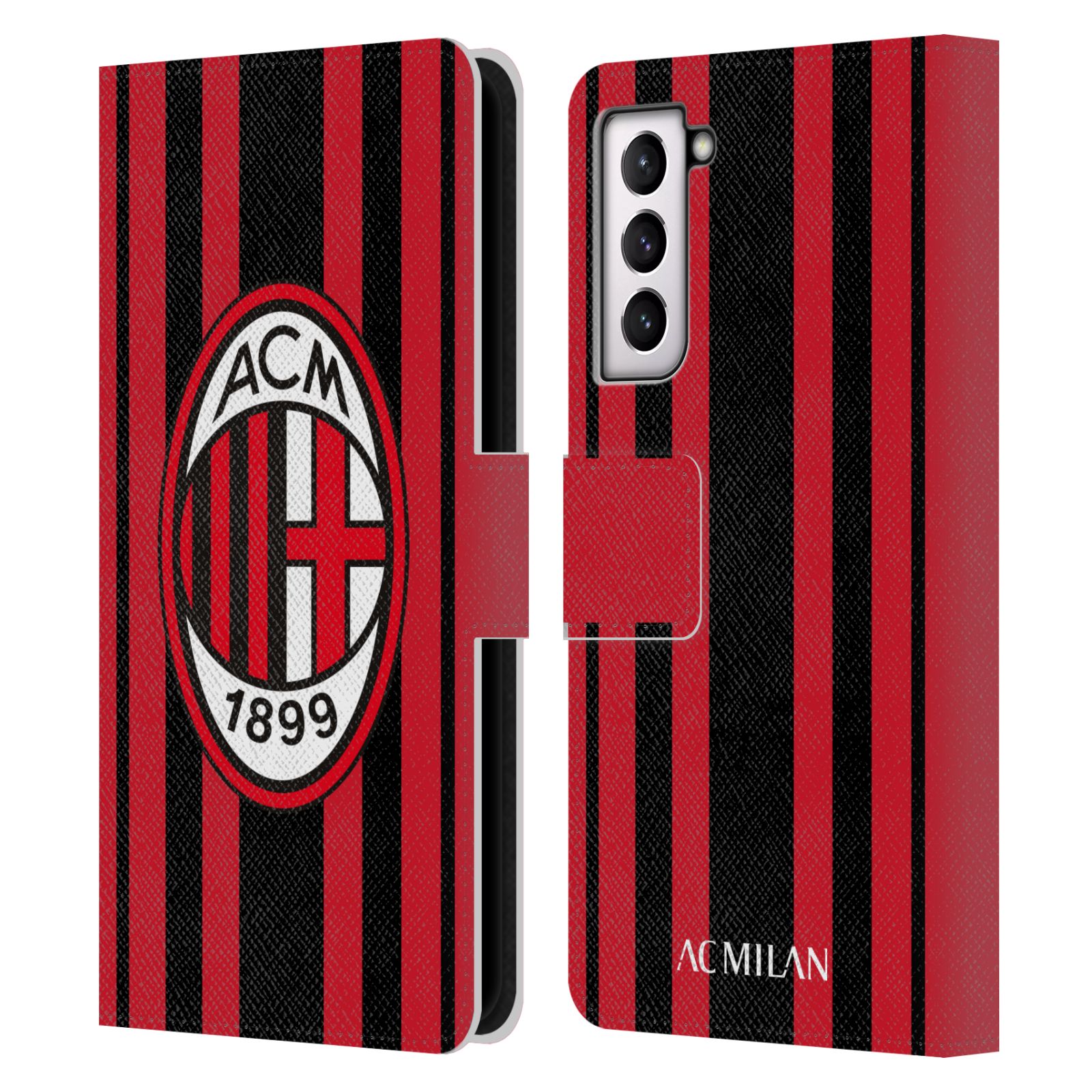 FUNDA OFICIAL AC MILAN 2021/22 KIT CREST CUERO LIBRO PARA TELÉFONOS SAMSUNG 4 - Imagen 8 de 8