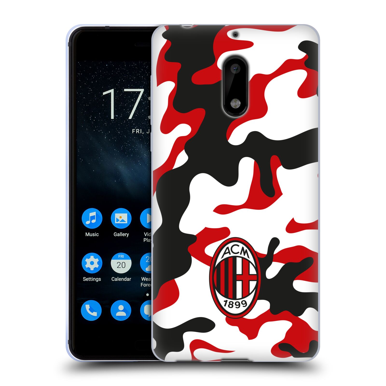 OFFICIAL AC MILAN CREST PATTERNS SOFT GEL CASE FOR NOKIA PHONES 1 - Picture 9 of 14