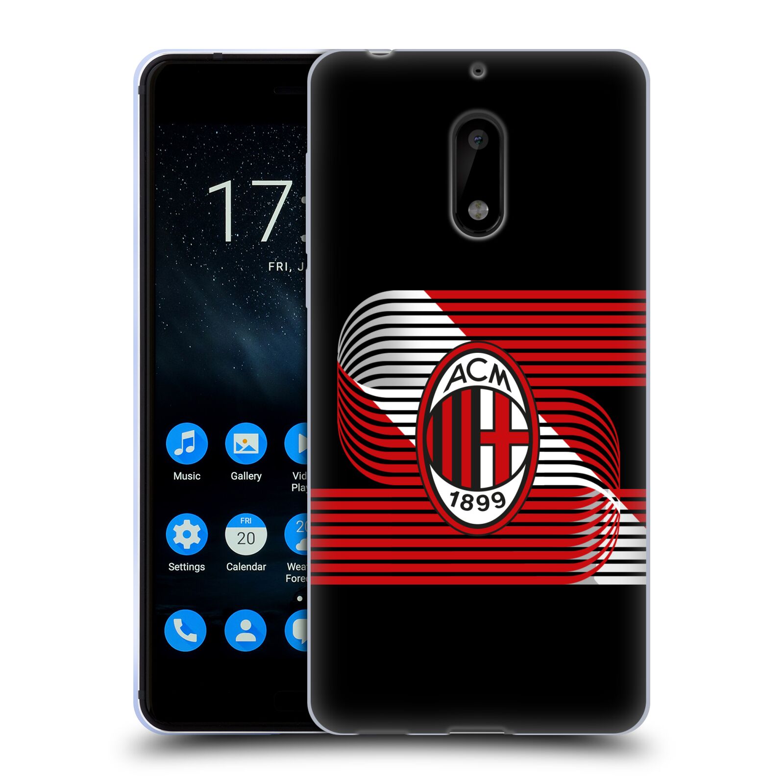 OFFICIAL AC MILAN CREST PATTERNS SOFT GEL CASE FOR NOKIA PHONES 1 - Picture 11 of 14